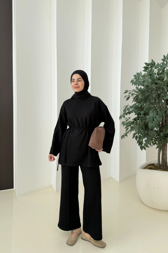 Kışlık ikili takım siyah