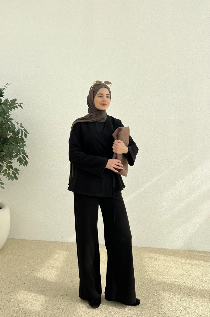 KIŞLIK KRUVAZE TAKIM siyah