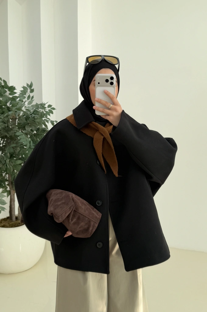 KRT DÜĞMELİ ZR KABAN SİYAH