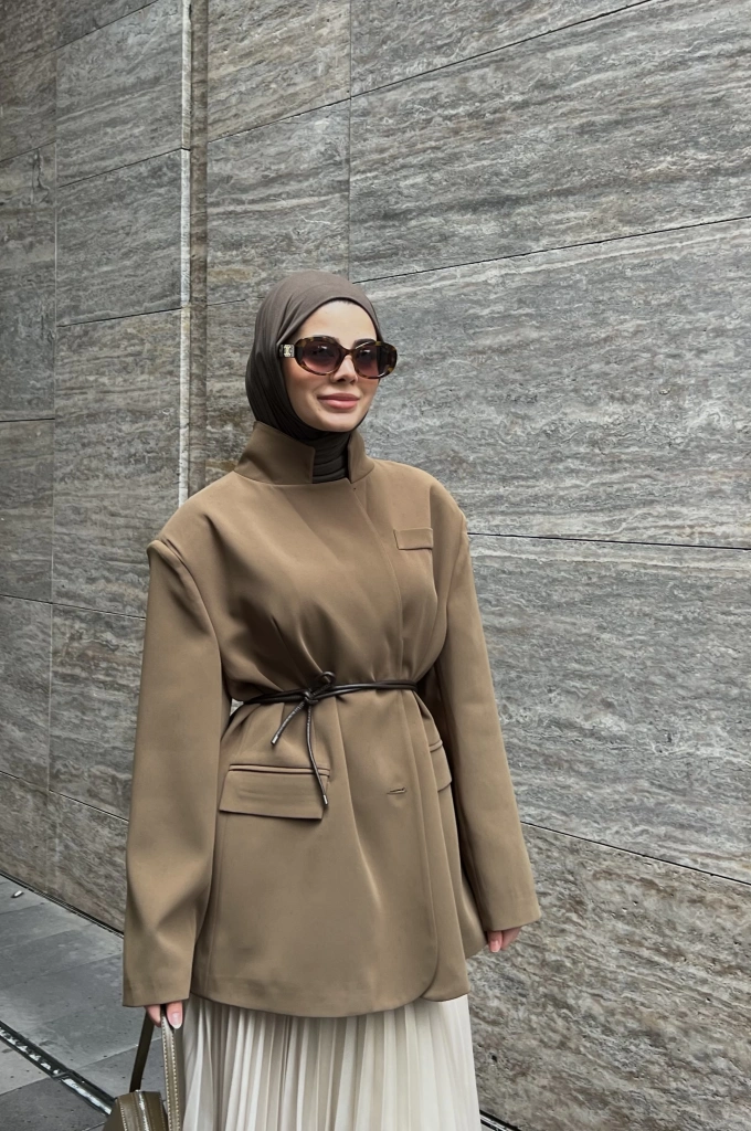 Oversize 2 Düğmeli Premium Astarlı Blazer Hakii