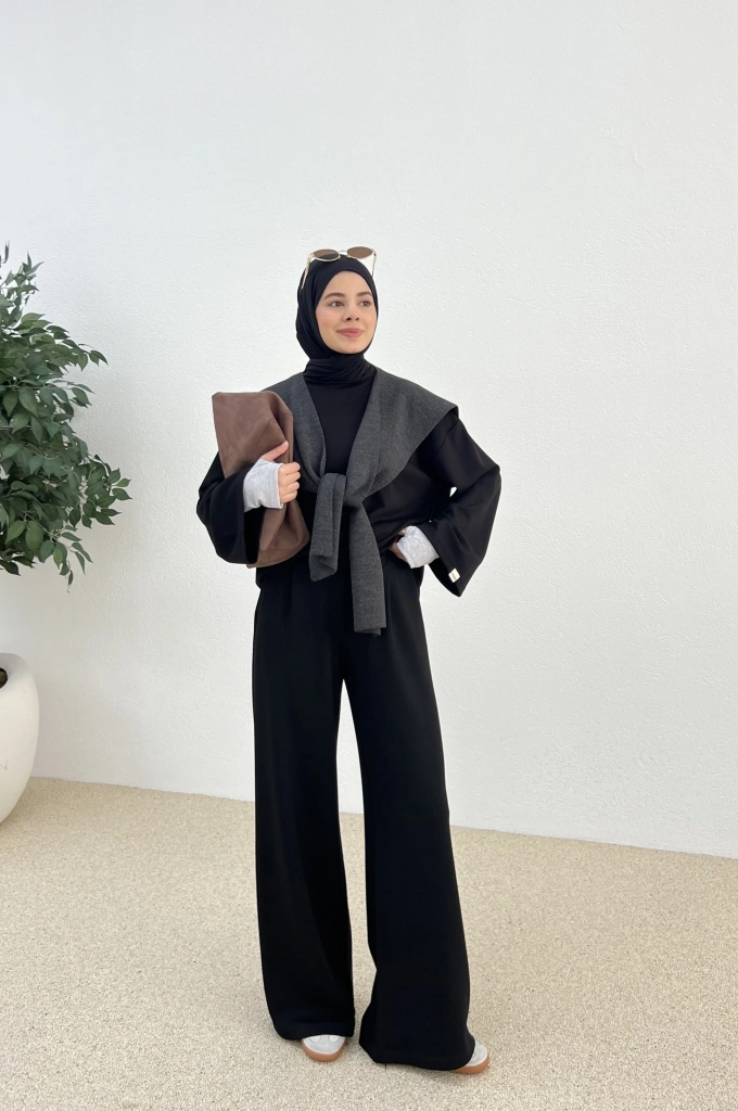 OVERSİZE MEVSİMLİK OYAHO TAKIM siyah