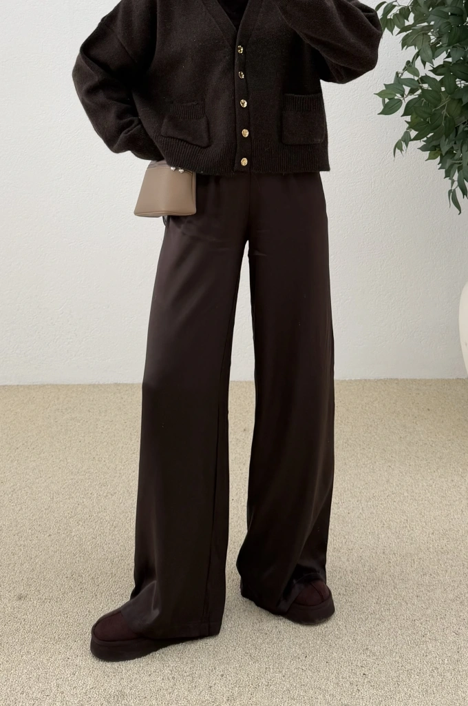 Pol saten KEMERli palazzo acı kahve