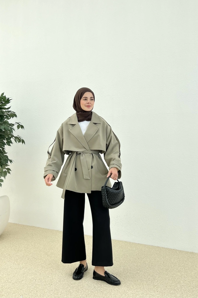 İNDİTEX KUŞAKLI mint