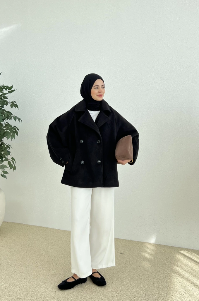 PREMİUM YÜN DOKUMA İTHAL KABAN siyah