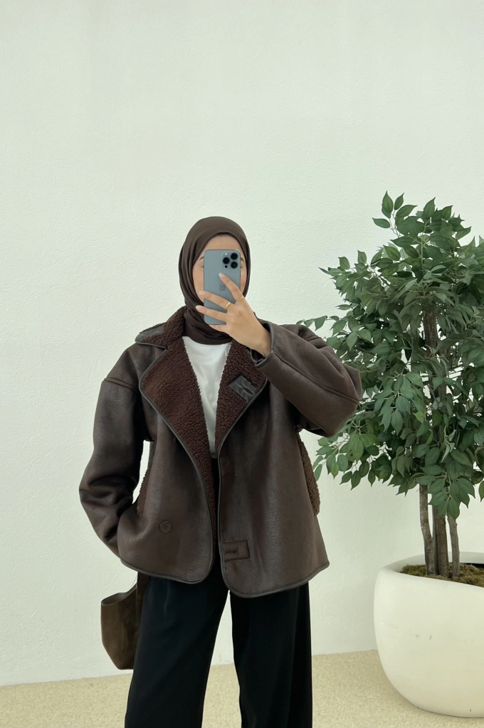 ROİ ZR MODEL BİKER. CEKET KAHVE