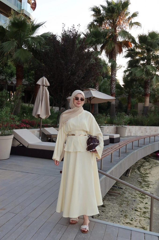 6032 ROSE KETEN TAKIM PASTEL SARI