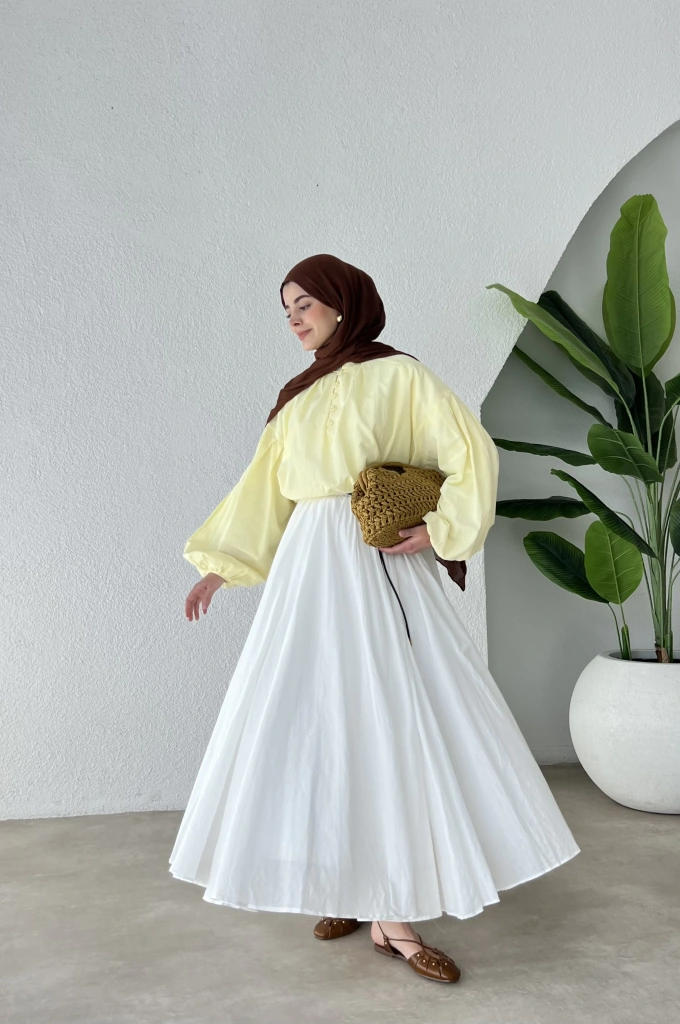 SHİNE VUAL GÖMLEK SARI