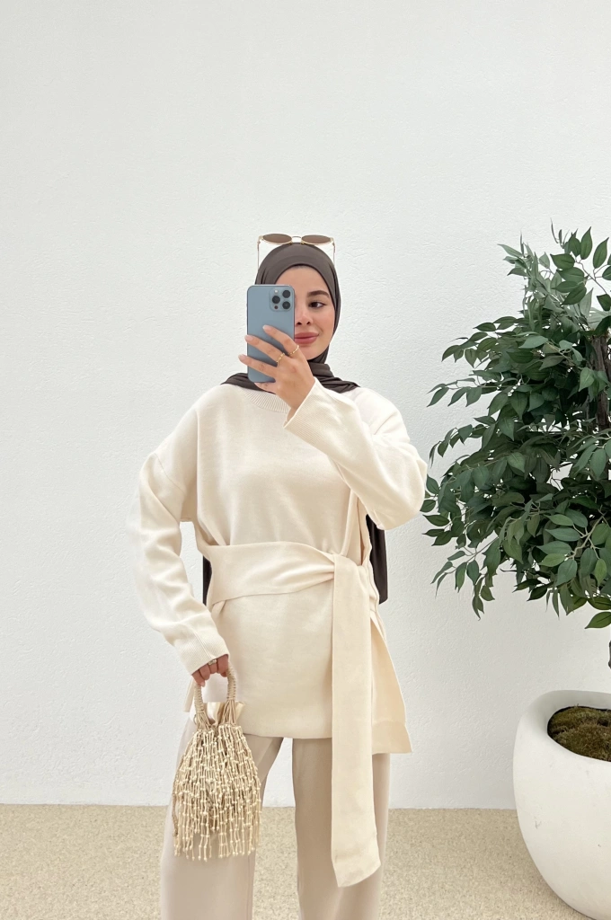 TRİKO BĞL KAZAK bej