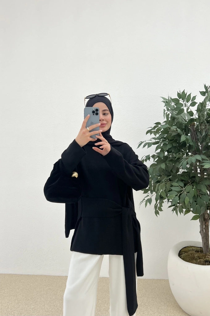 TRİKO BĞL KAZAK siyah