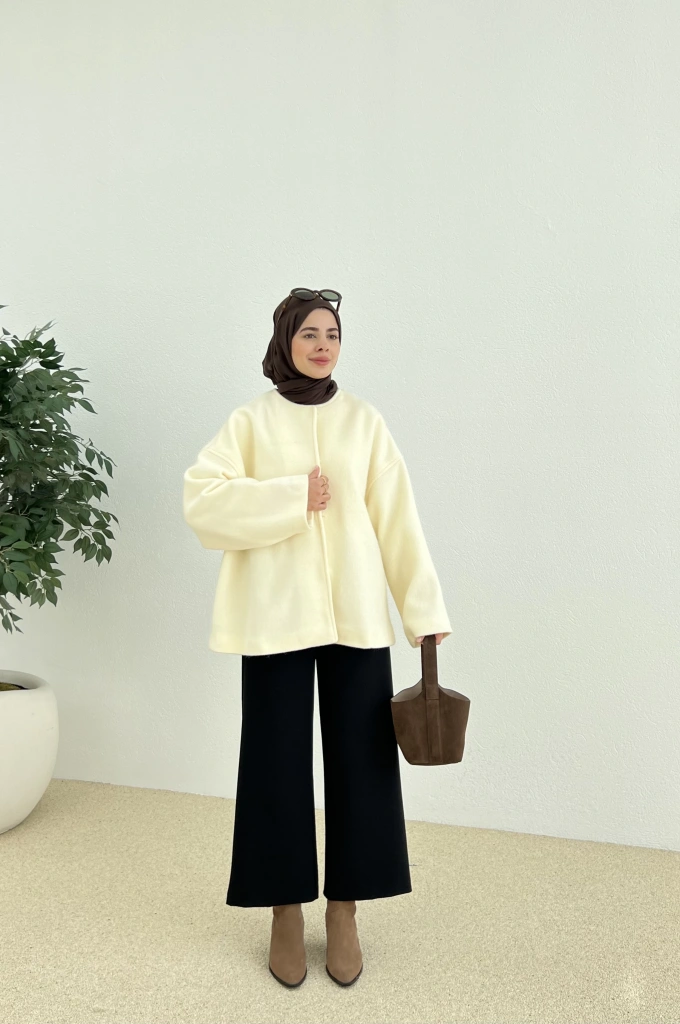 X1 PREMİUM oversize kaşe kaban