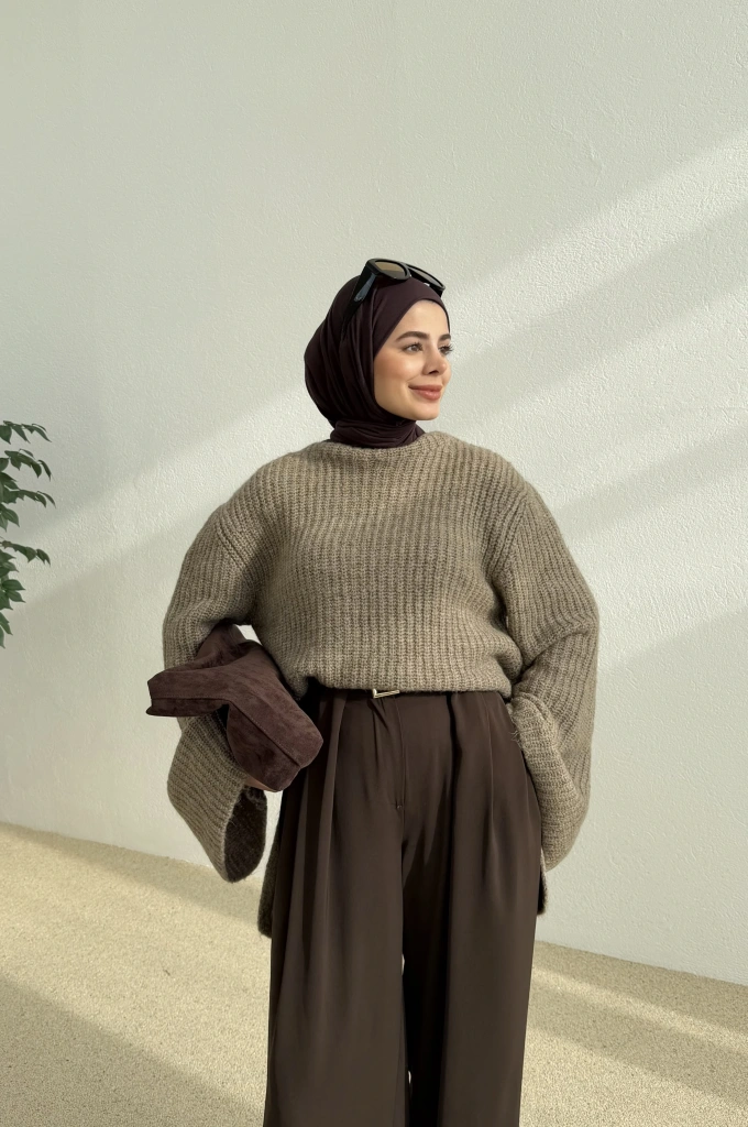 YIRTMAÇLI KAZAK VİZON