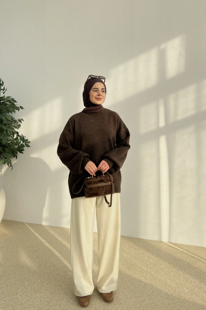 ZR PREMİUM KAZAK acı kahve