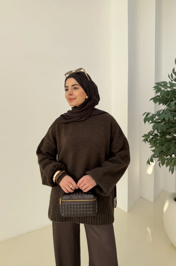 ZR PREMİUM KAZAK acı kahve