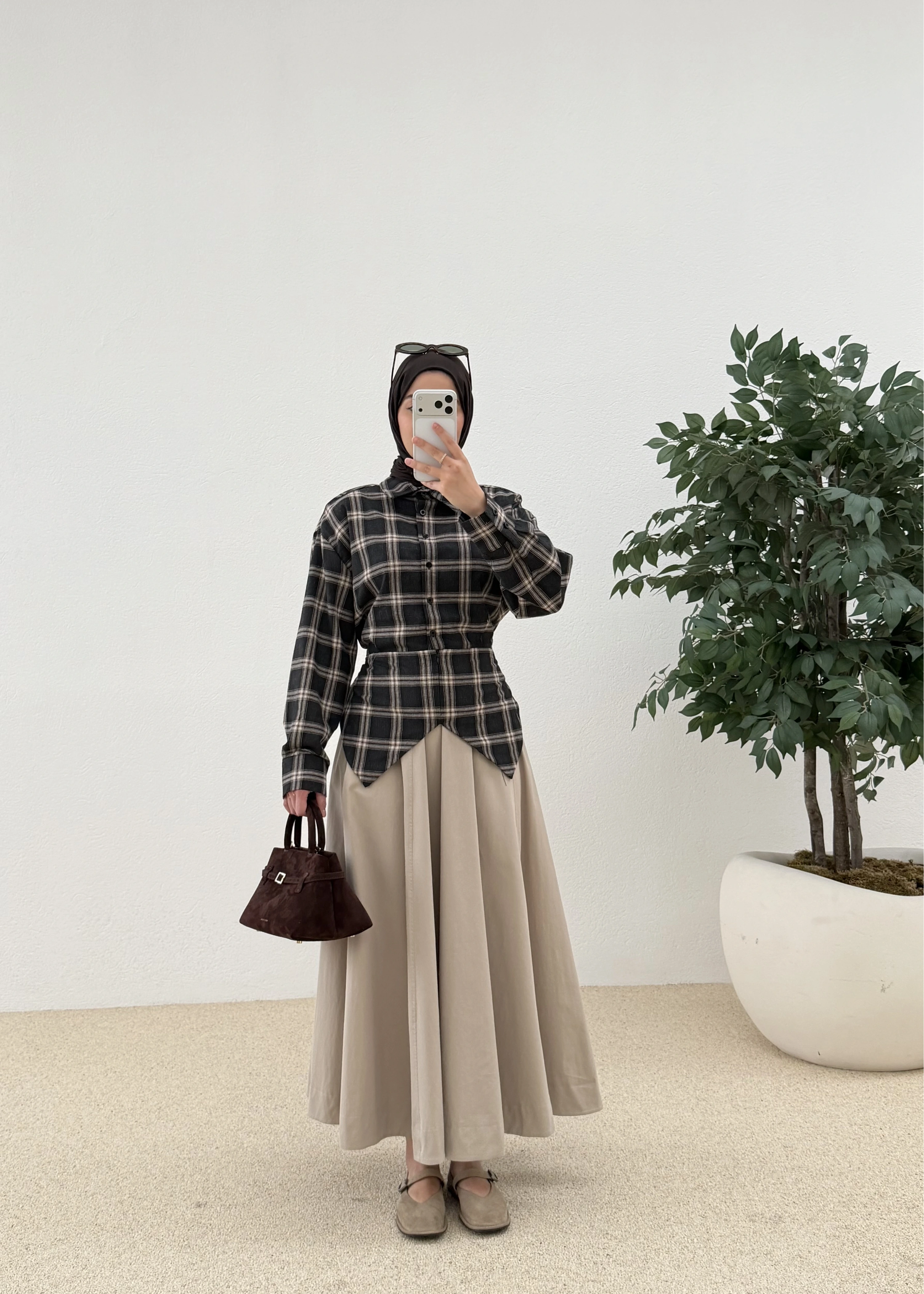 ( ASİMETRİK GÖMLEK ANTRASİT )