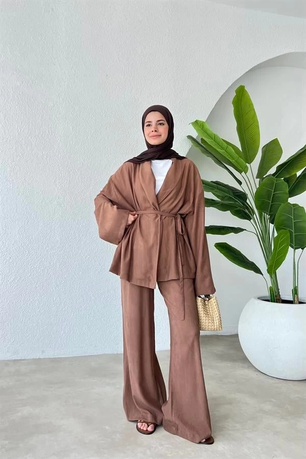 ==PİNTEREST KIMONO TAKIM ACI KAHVE