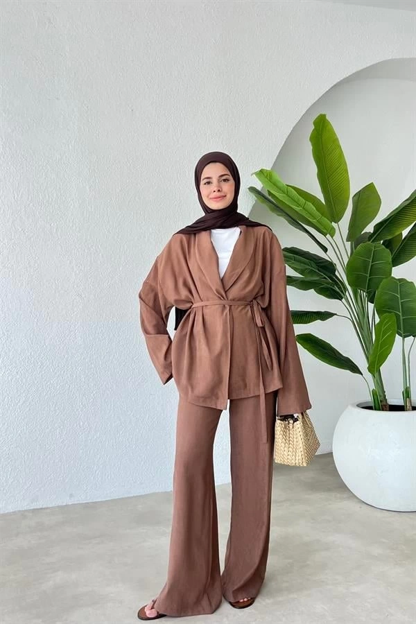 ==PİNTEREST KIMONO TAKIM ACI KAHVE