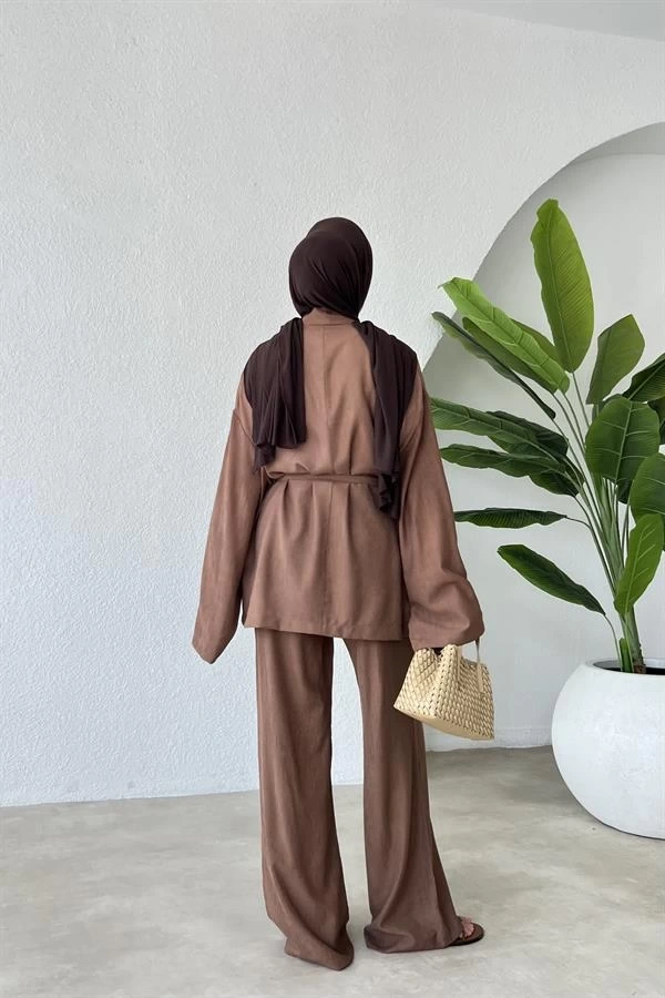 ==PİNTEREST KIMONO TAKIM ACI KAHVE