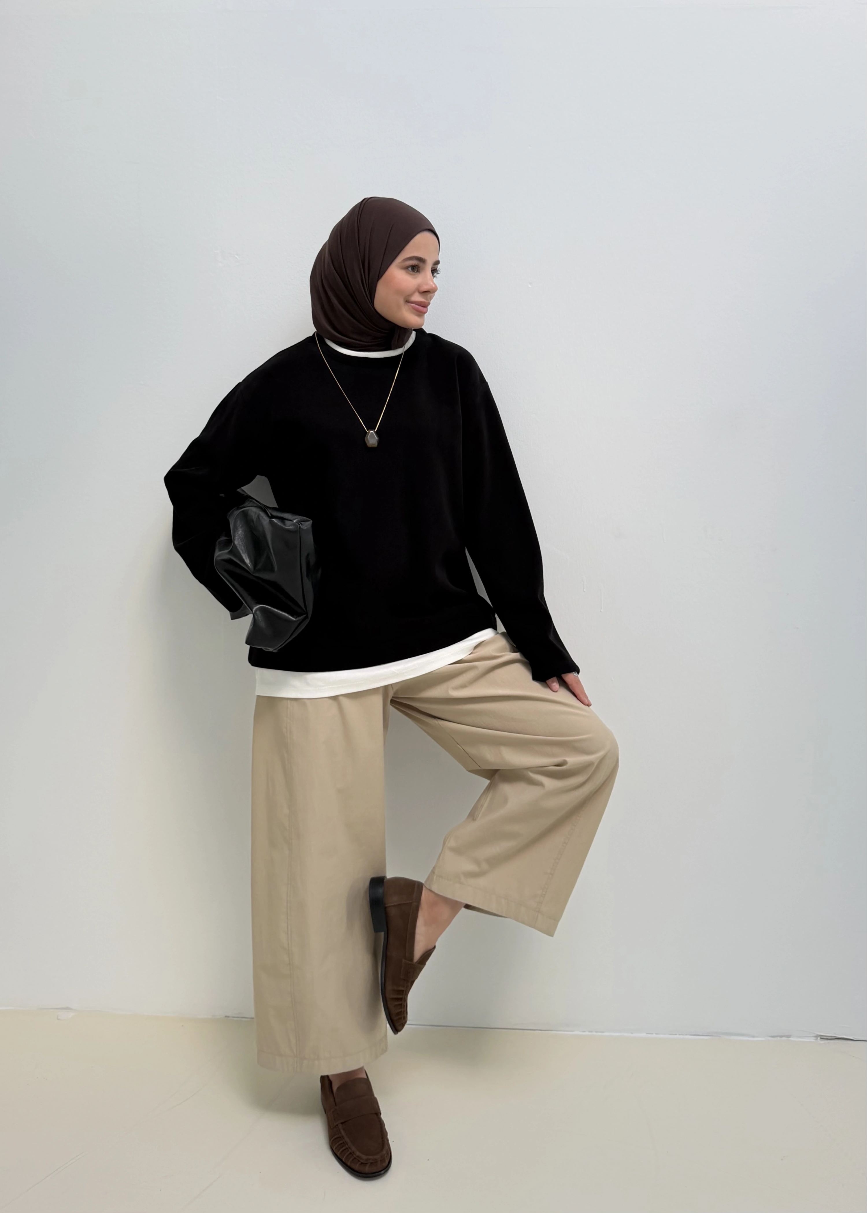 109356 KADİFE SWEAT SİYAH