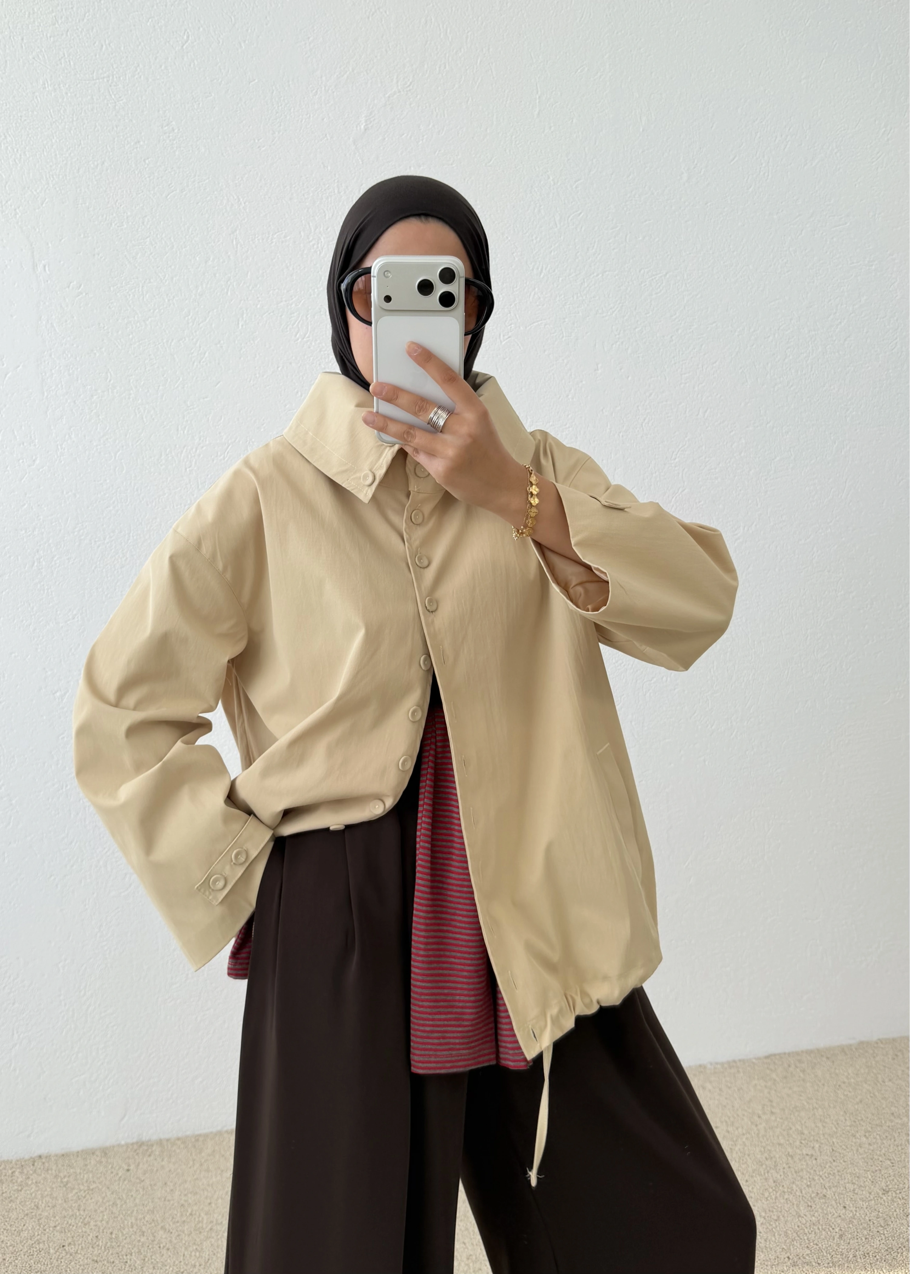 1235 YAKALI BOMBER CEKET SARI