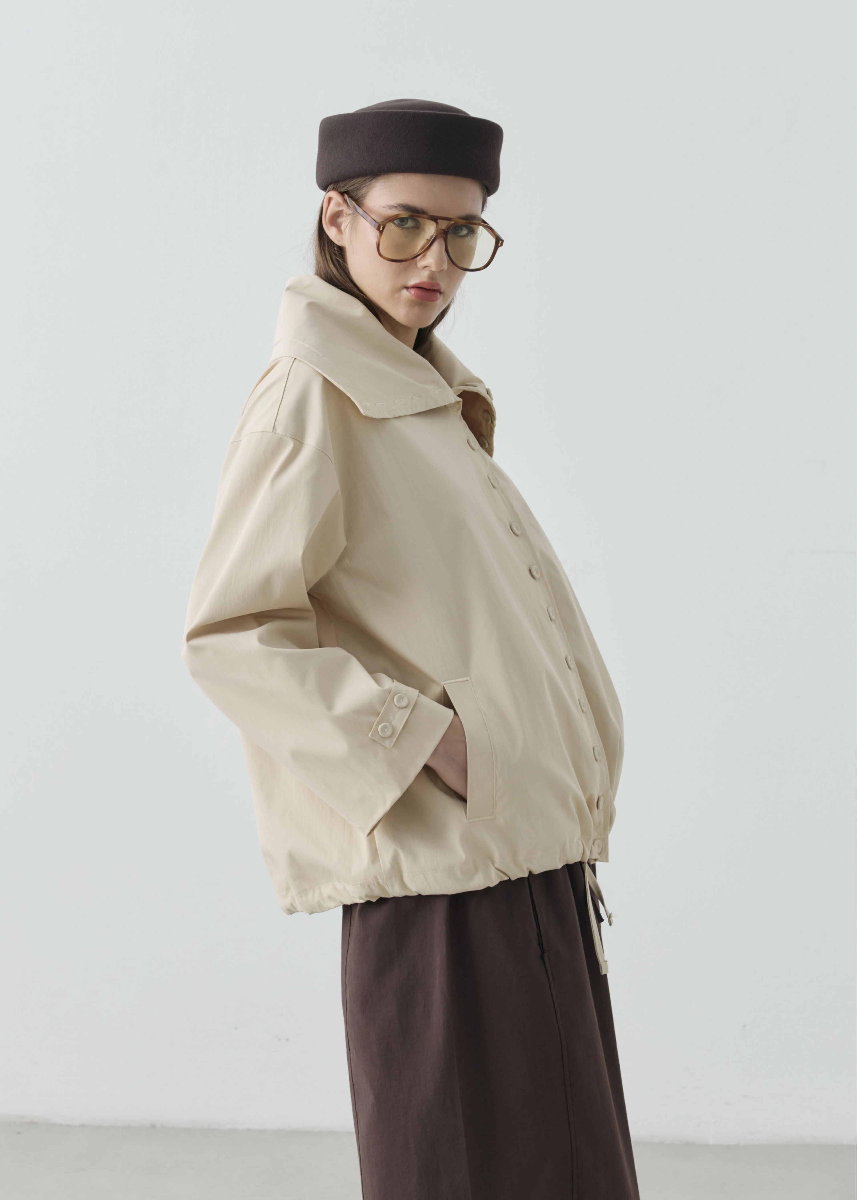 1235 YAKALI BOMBER CEKET SARI