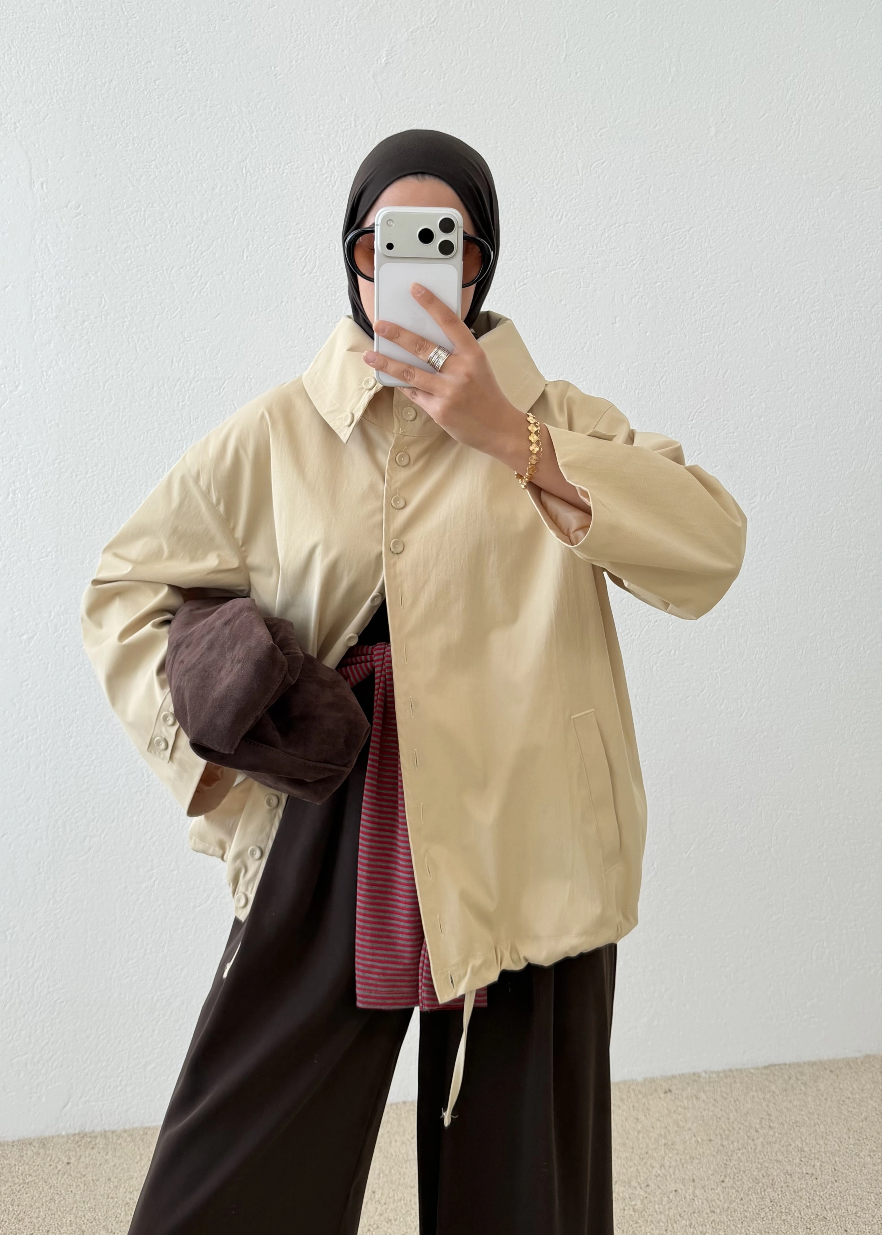 1235 YAKALI BOMBER CEKET SARI
