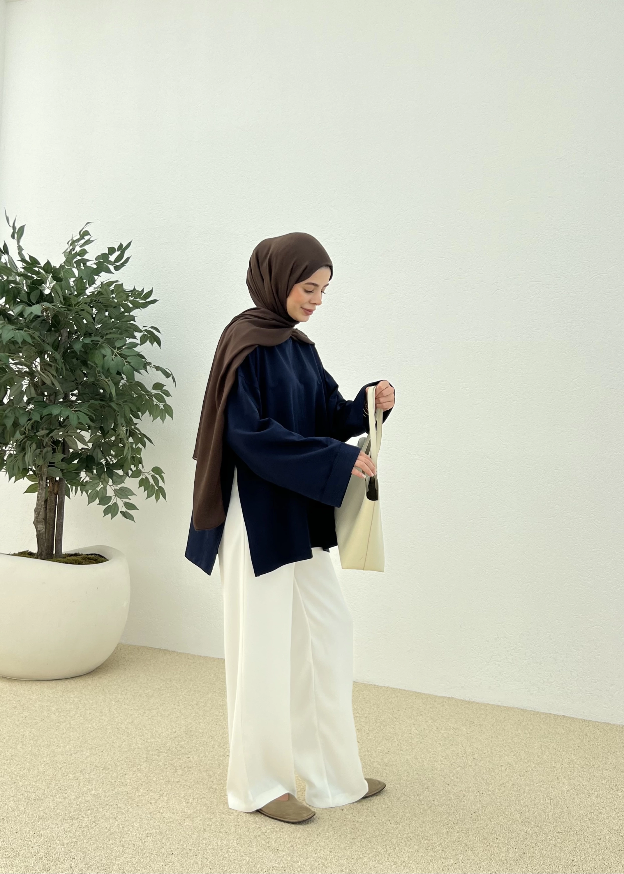 Yazlık basic sweat (lacivert)
