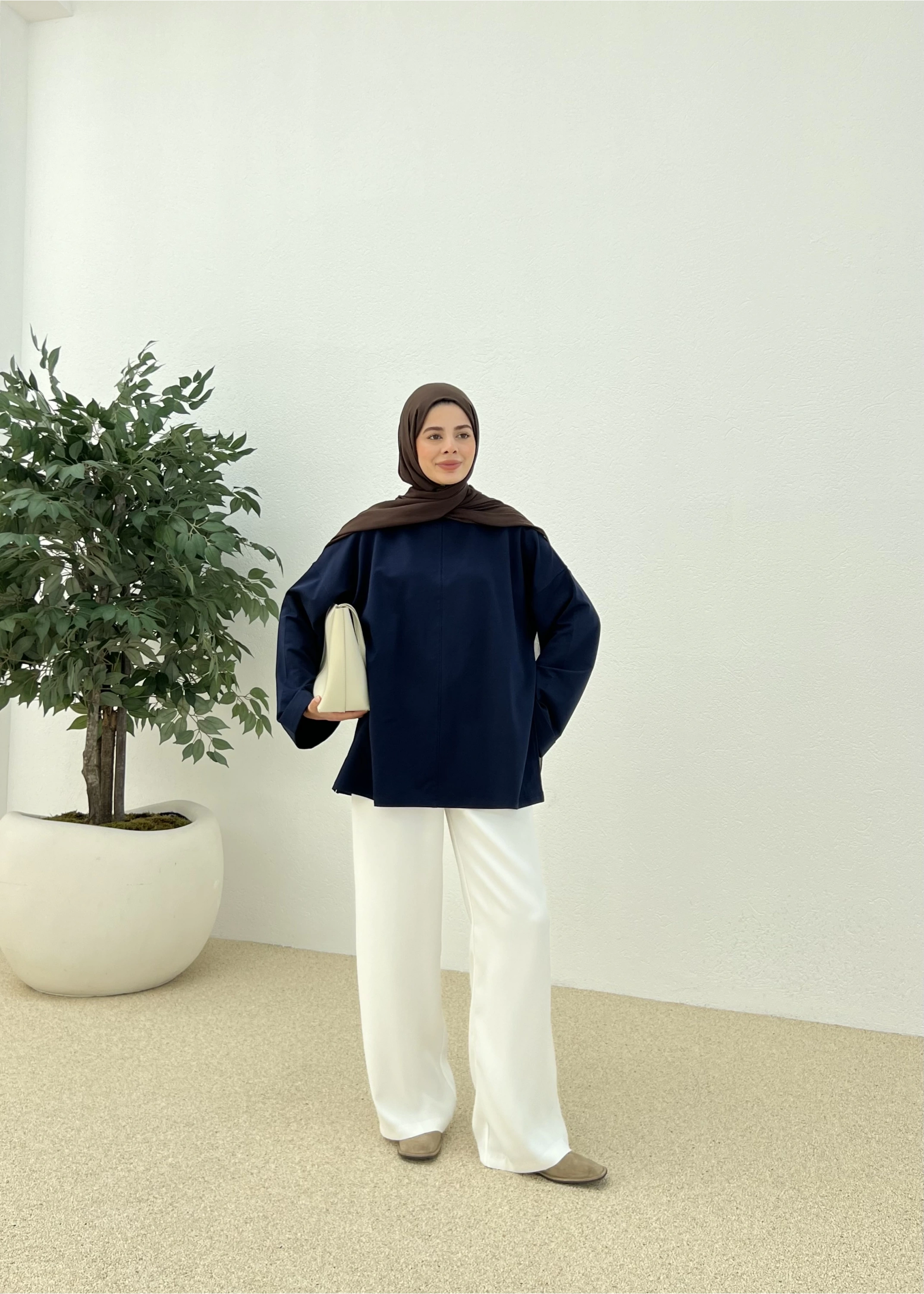 Yazlık basic sweat (lacivert)