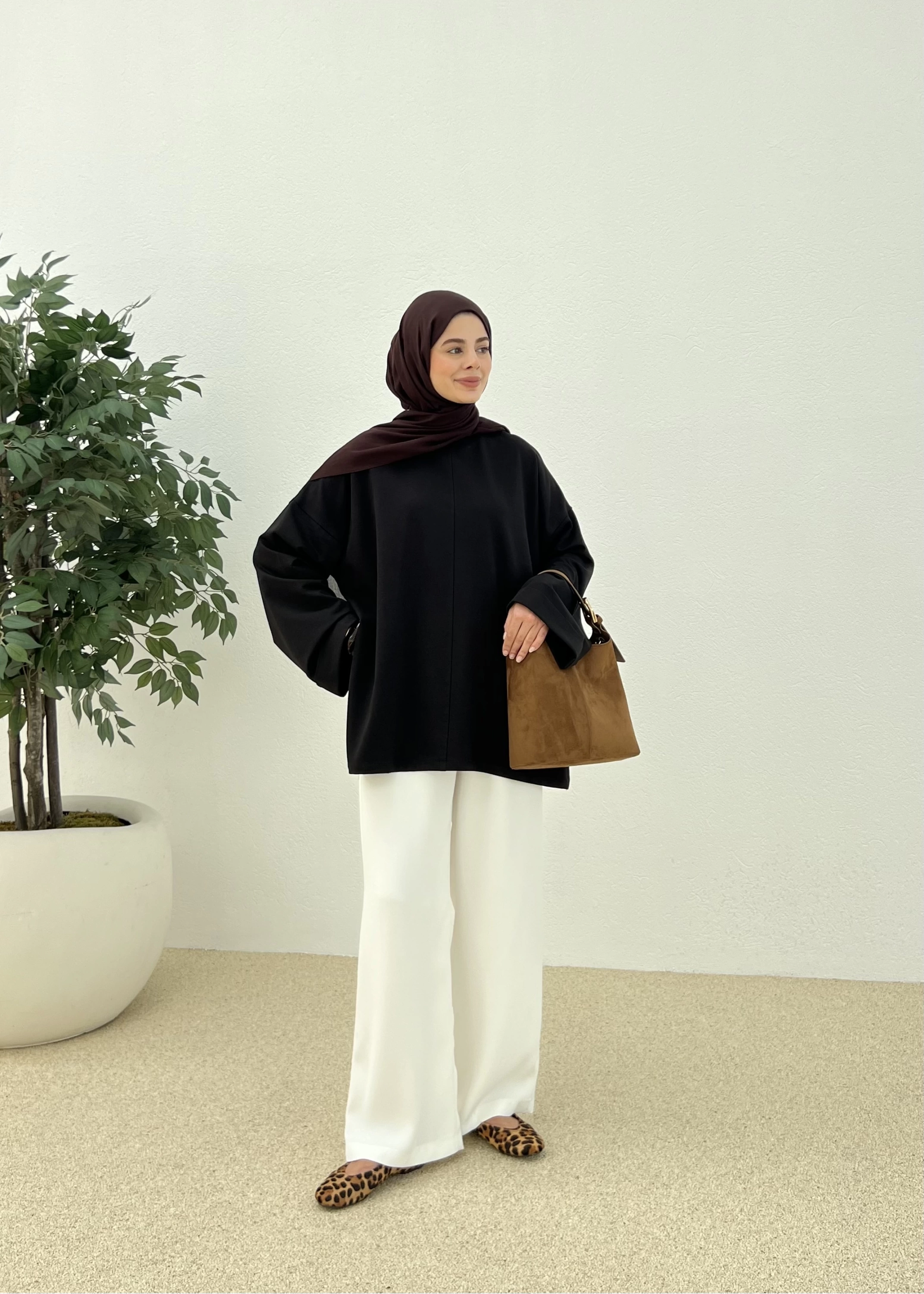 Yazlık basic sweat (siyah)