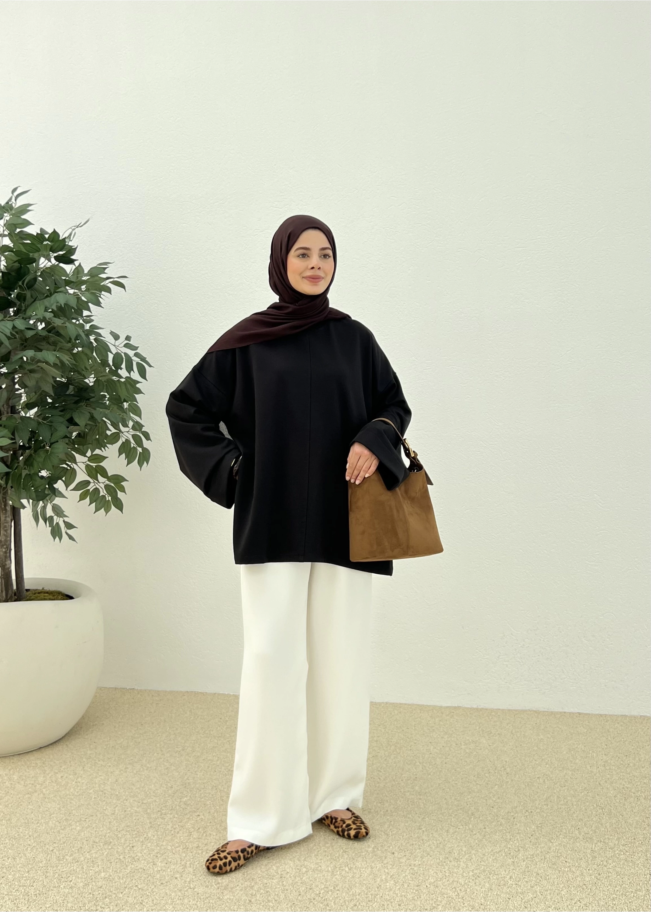 Yazlık basic sweat (siyah)