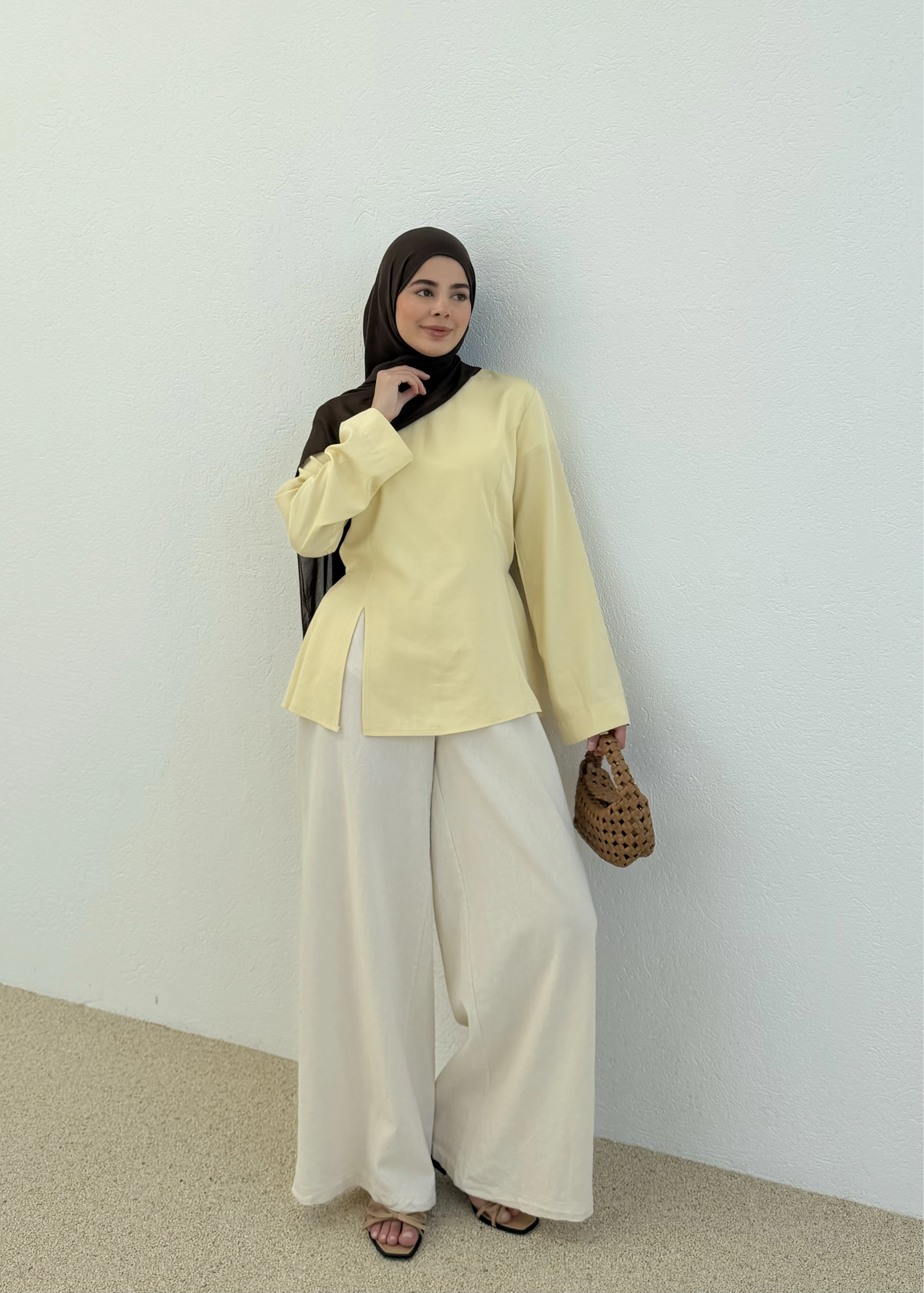 2019 YIRTMAÇLI BLUZ SARI