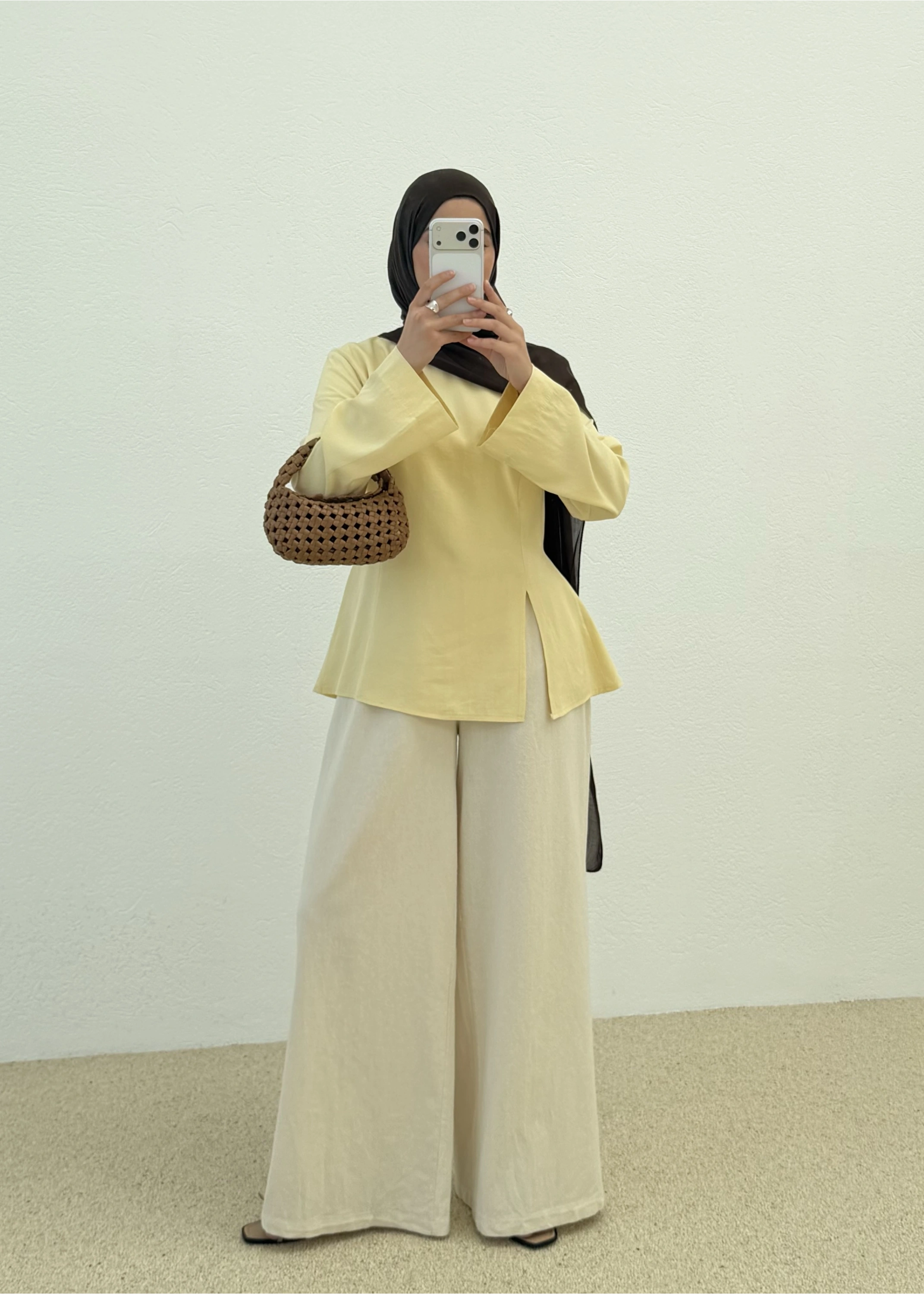 2019 YIRTMAÇLI BLUZ SARI