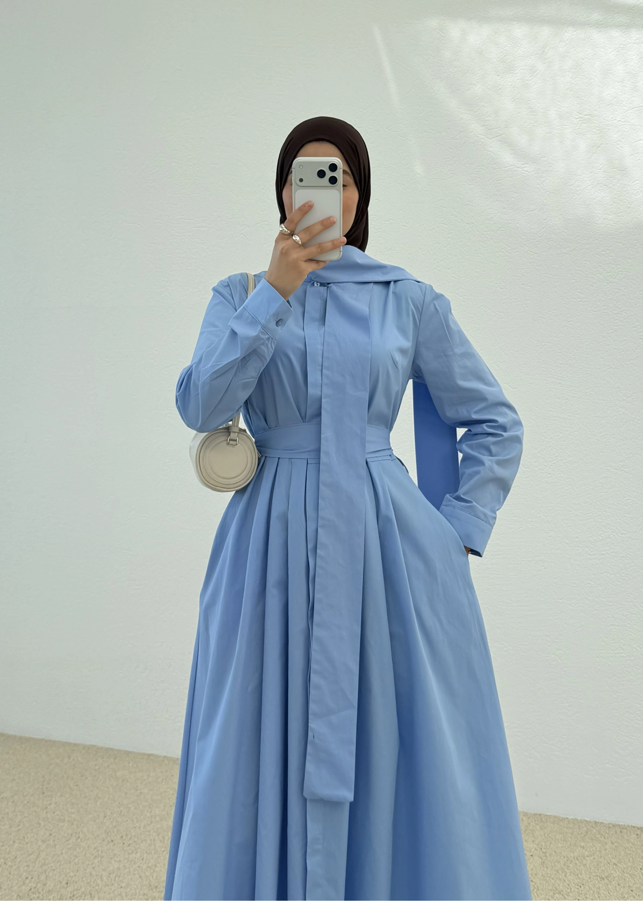 2044366 GÖMLEK ELBİSE FYNK MAVİ