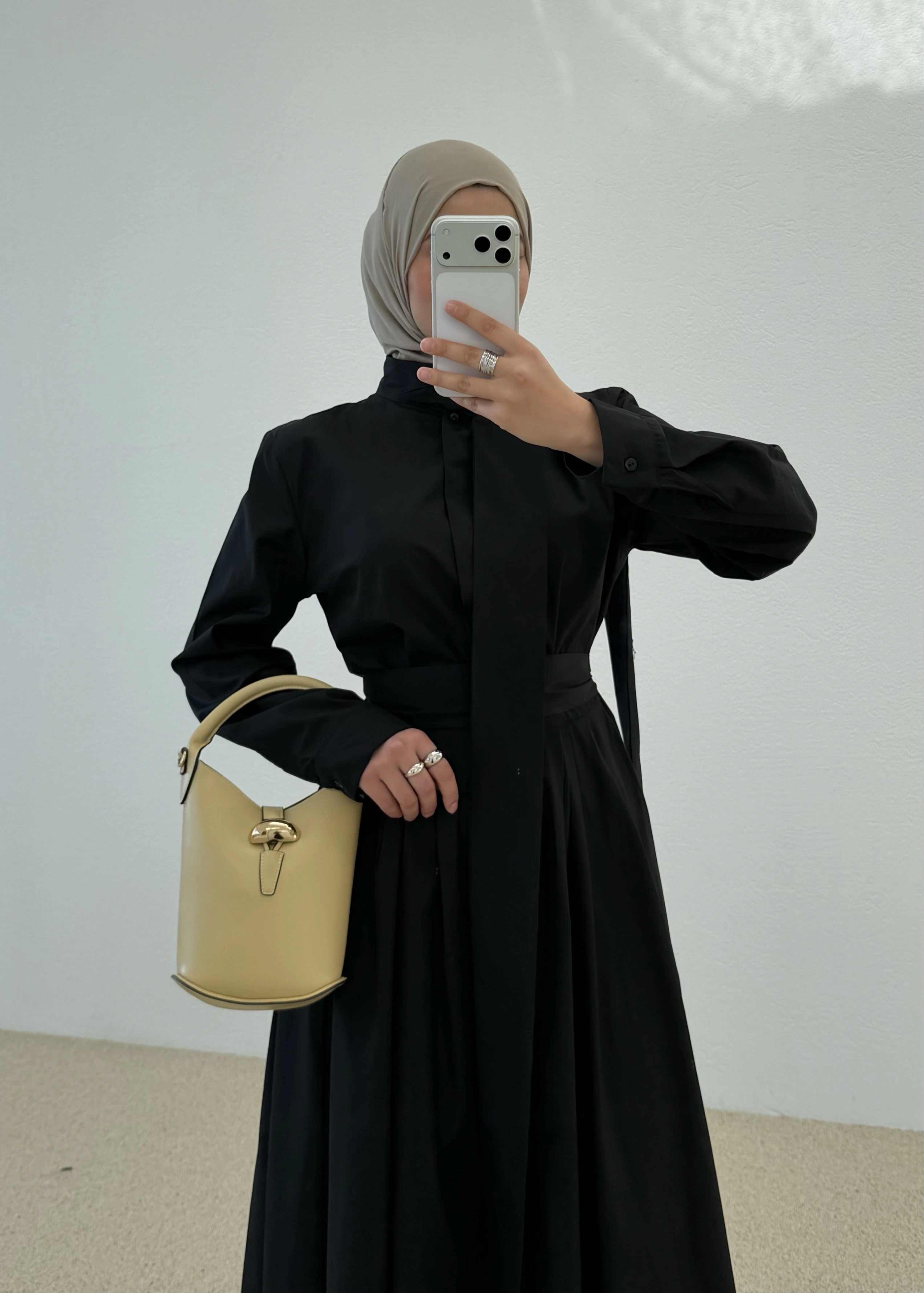 2044366 GÖMLEK ELBİSE FYNK SİYAH