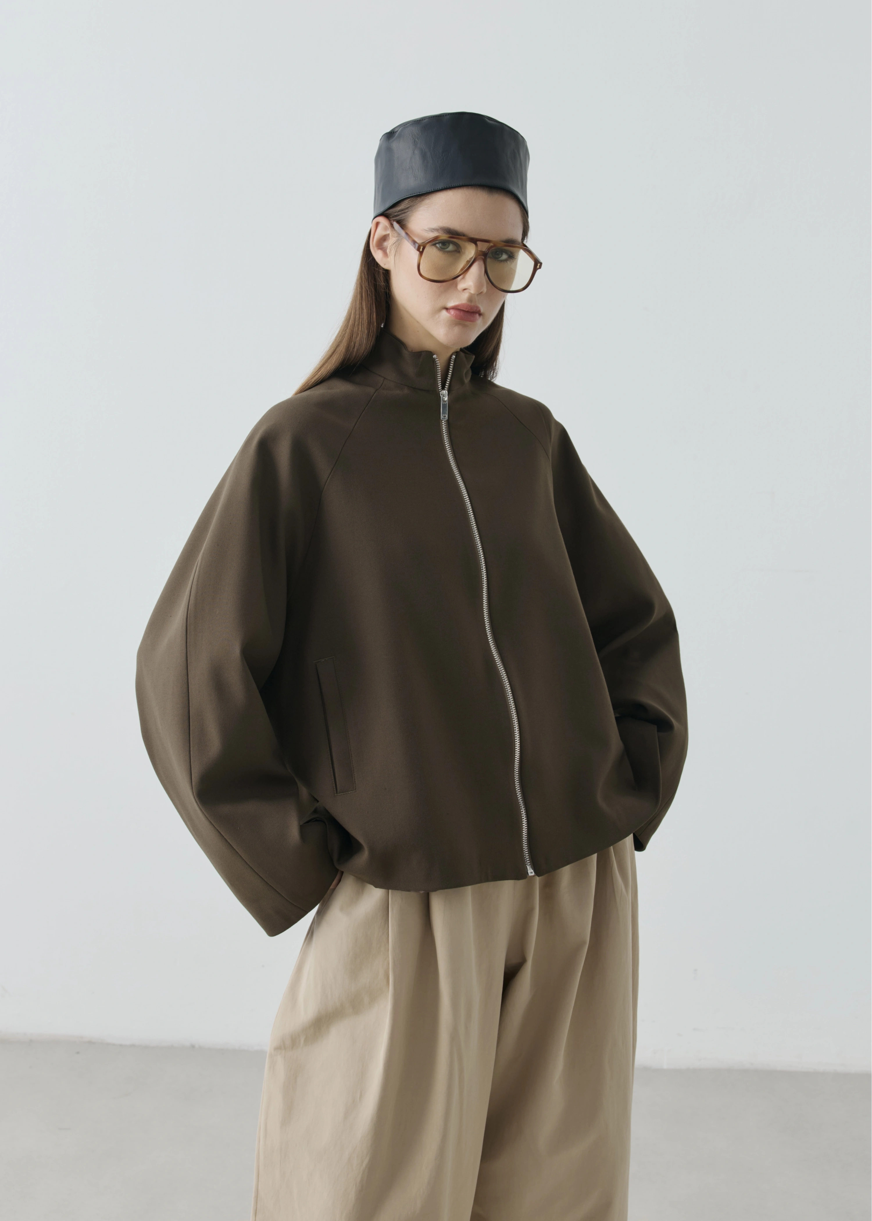 2121 SELECTİON FERMUARLI BOMBER CEKET HAKİ