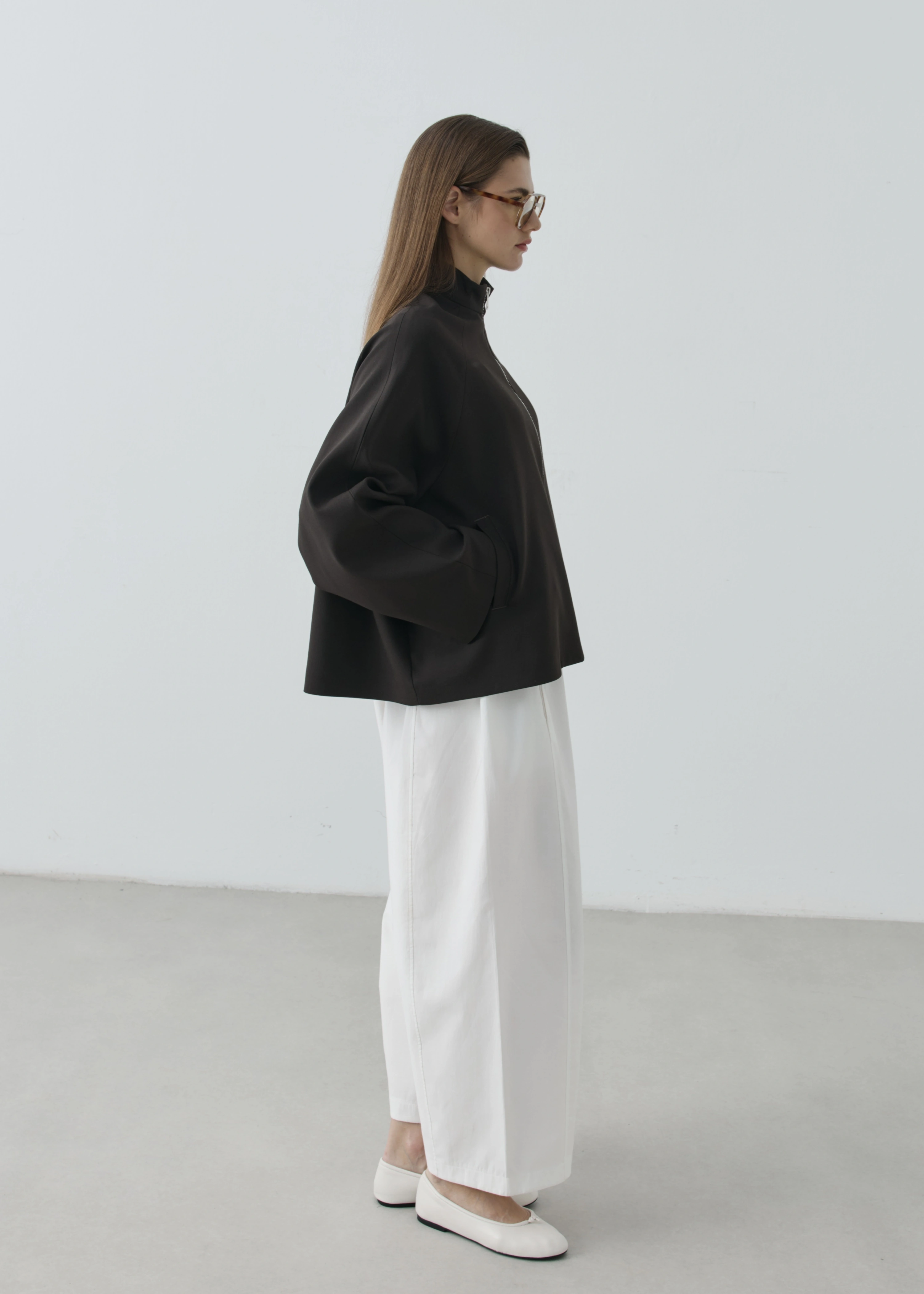2121 SELECTİON FERMUARLI BOMBER CEKET KAHVE