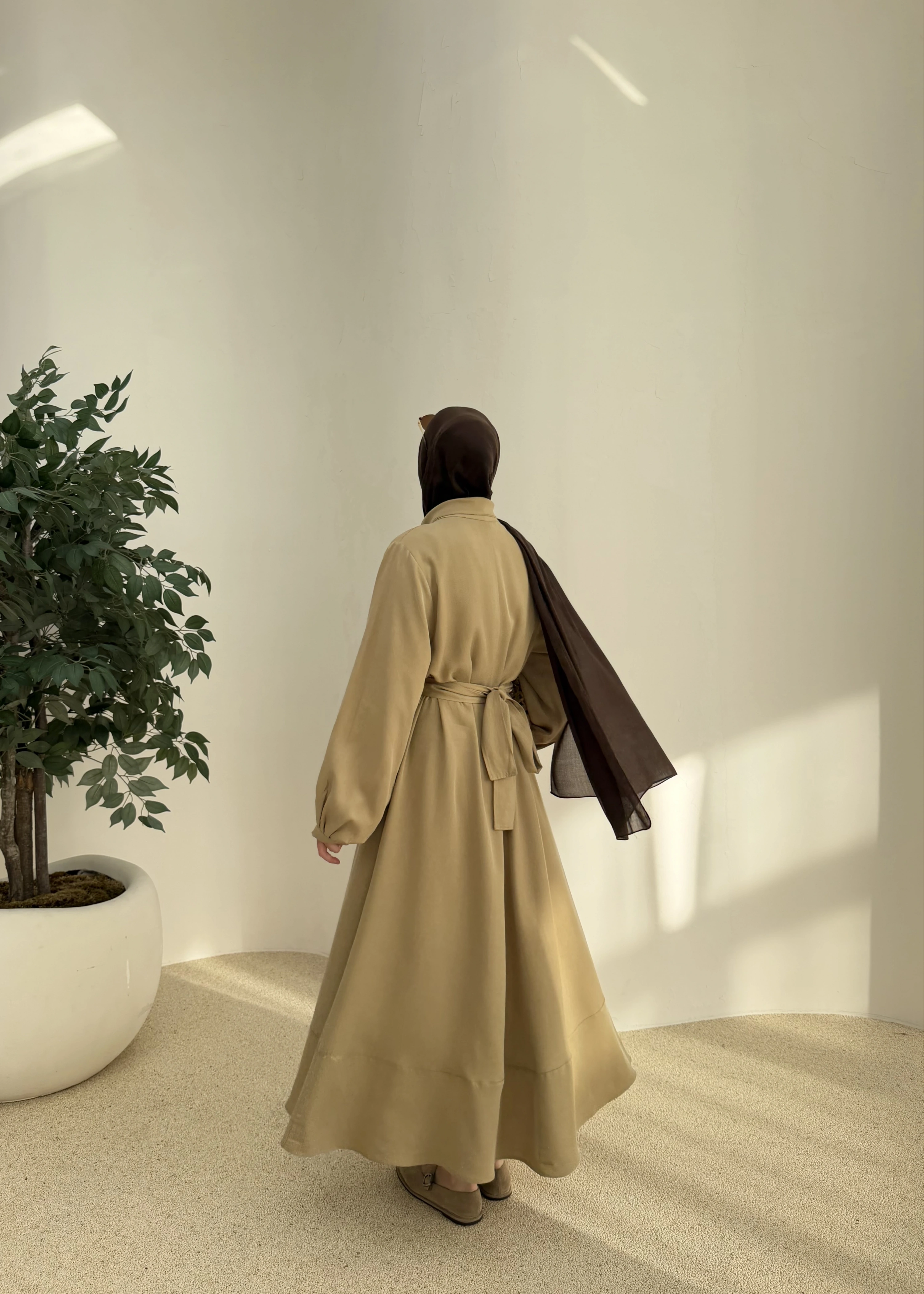 2348 FLR DETAY ELBİSE ÇAĞLA