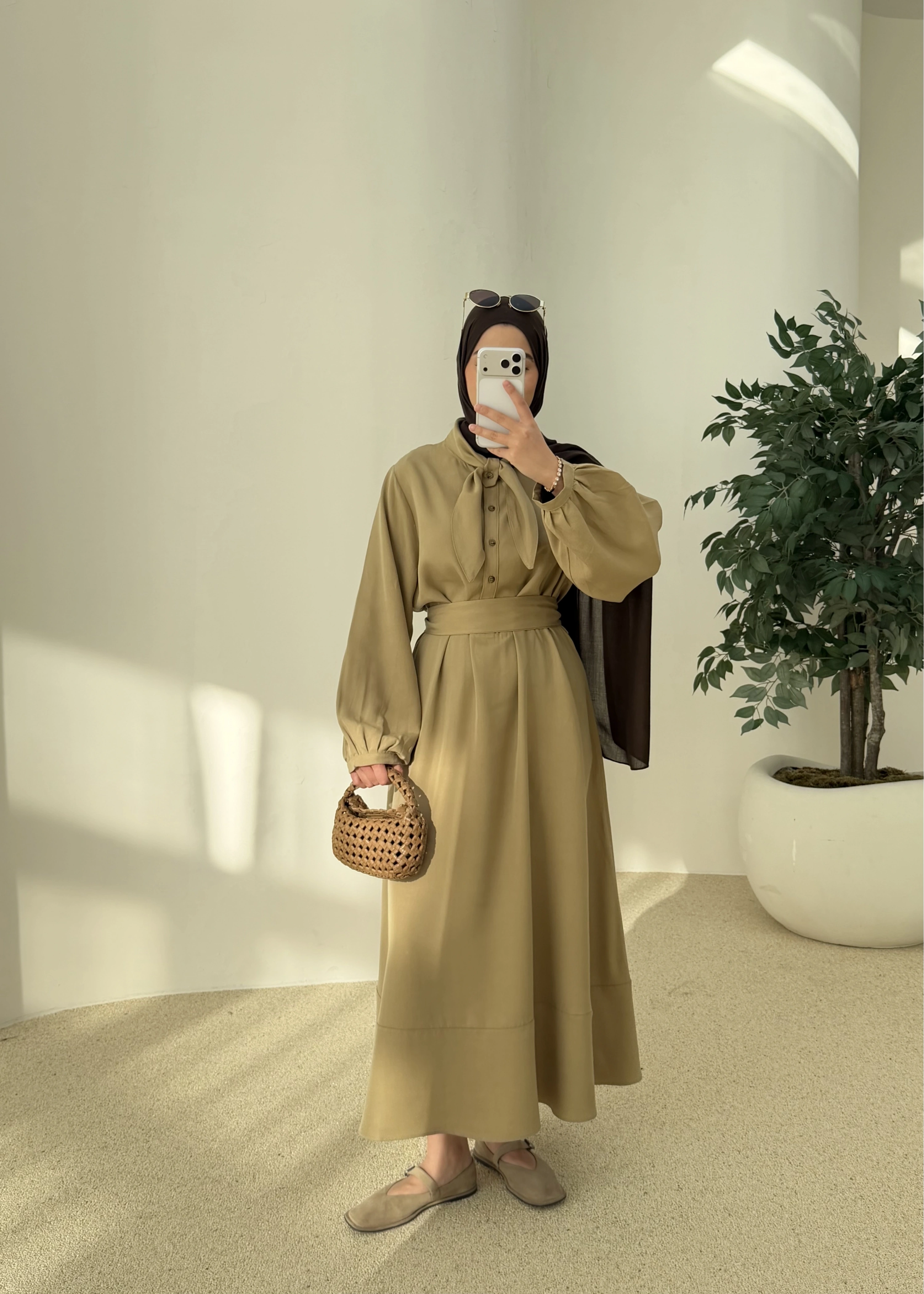 2348 FLR DETAY ELBİSE ÇAĞLA