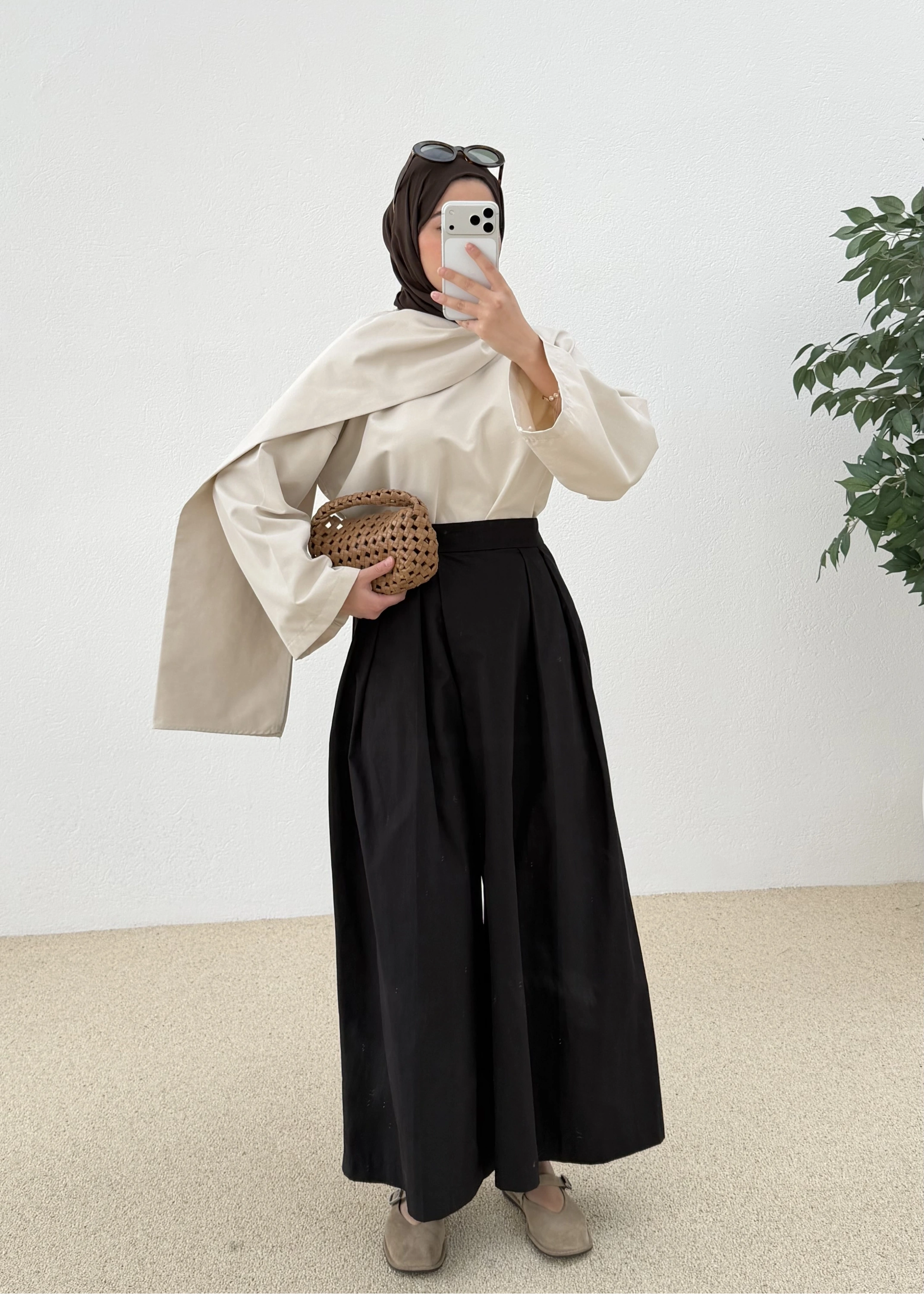 3846 pileli pantolon SİYAH