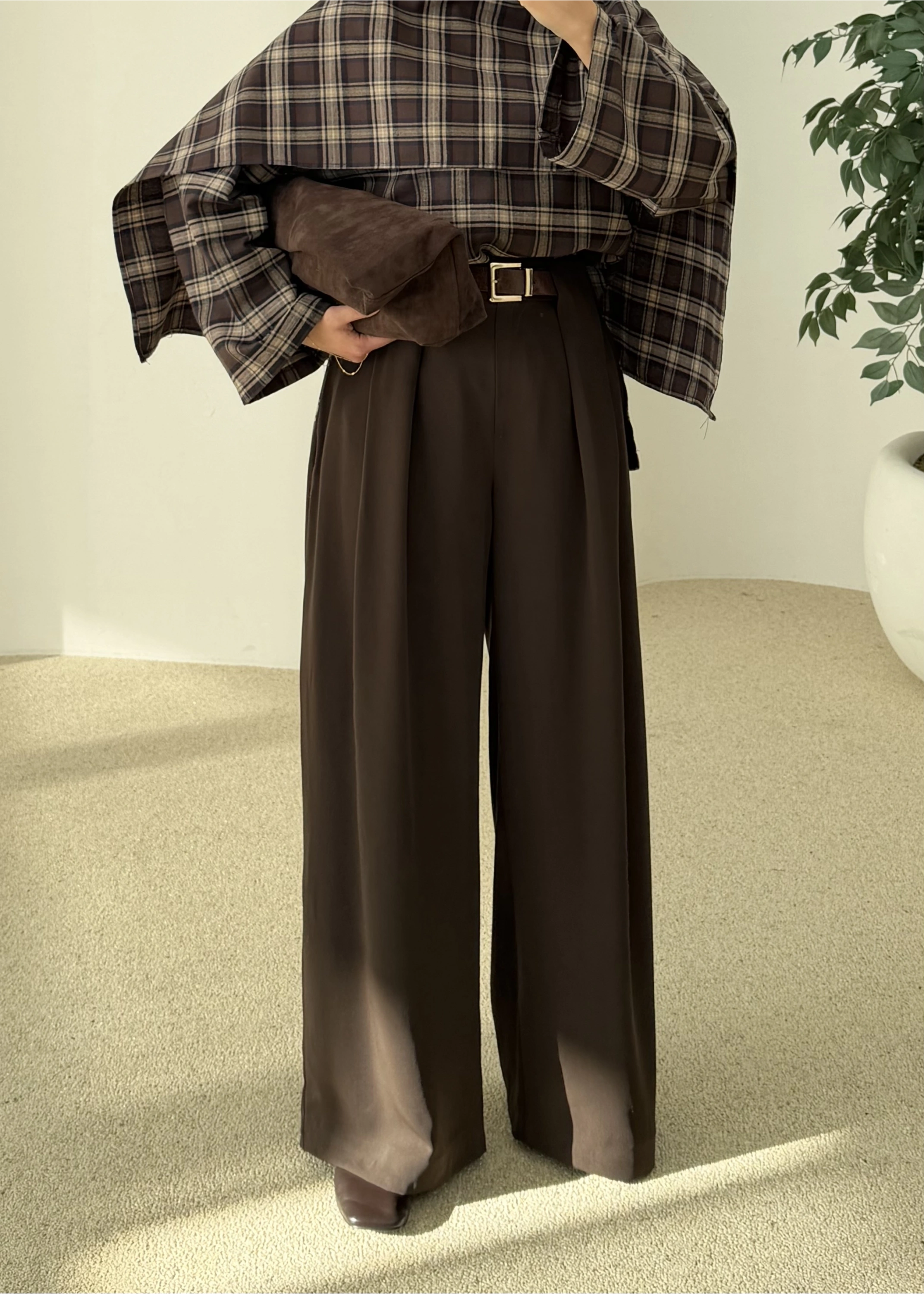 3855 KÖPRÜ DTY KEMER PANTOLON KAHVE