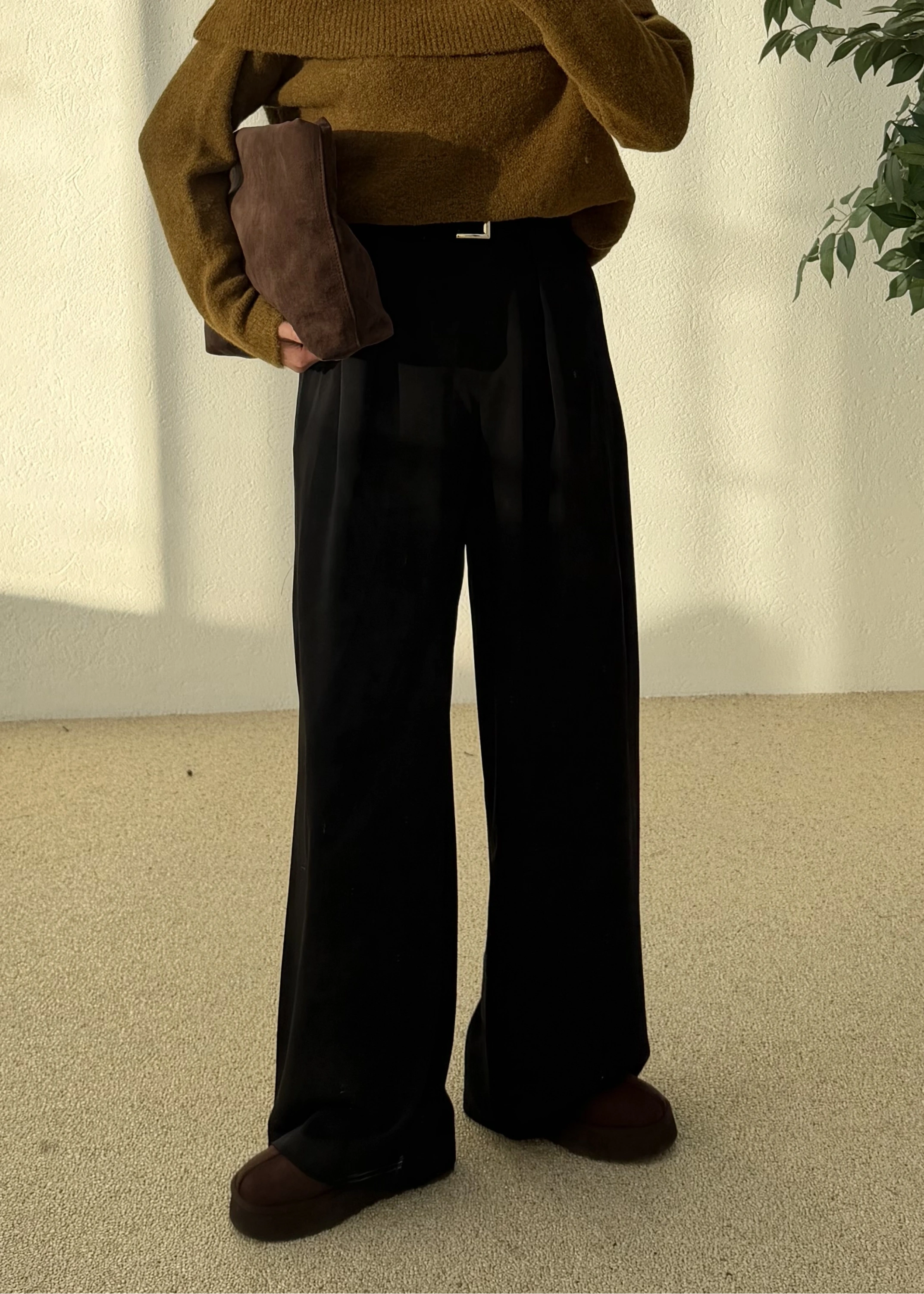 3855 KÖPRÜ DTY KEMER PANTOLON siyah