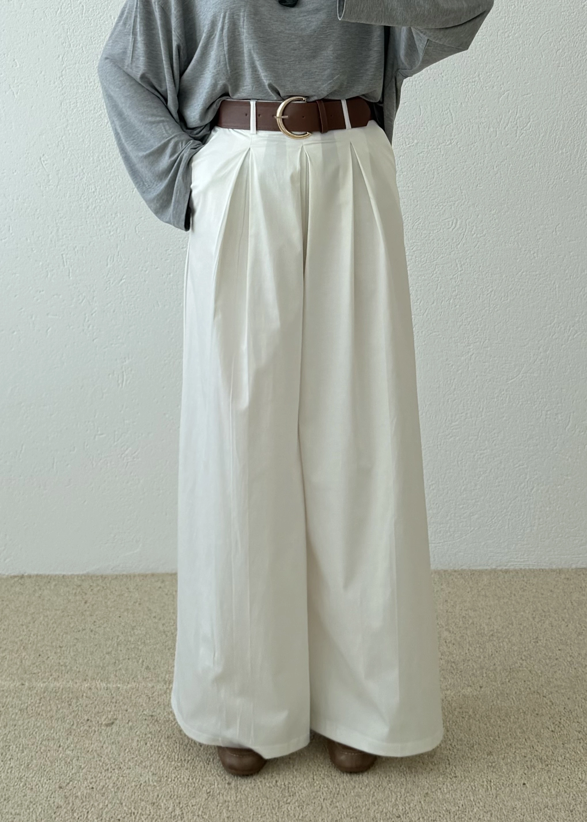 3924 PİLE DTY PANTALON EKRU