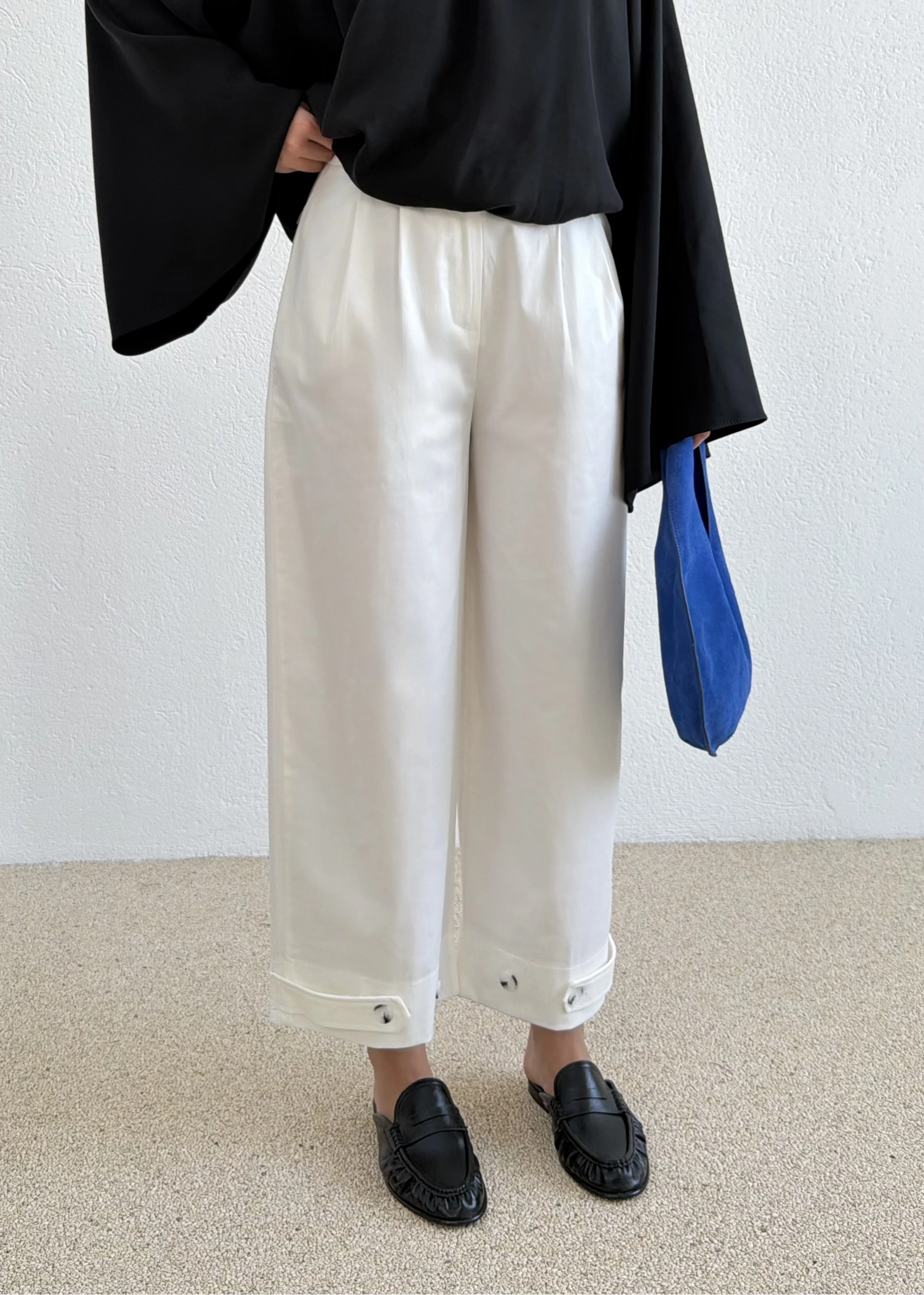 3936 BLK BORU PÇ PANTALON EKRU