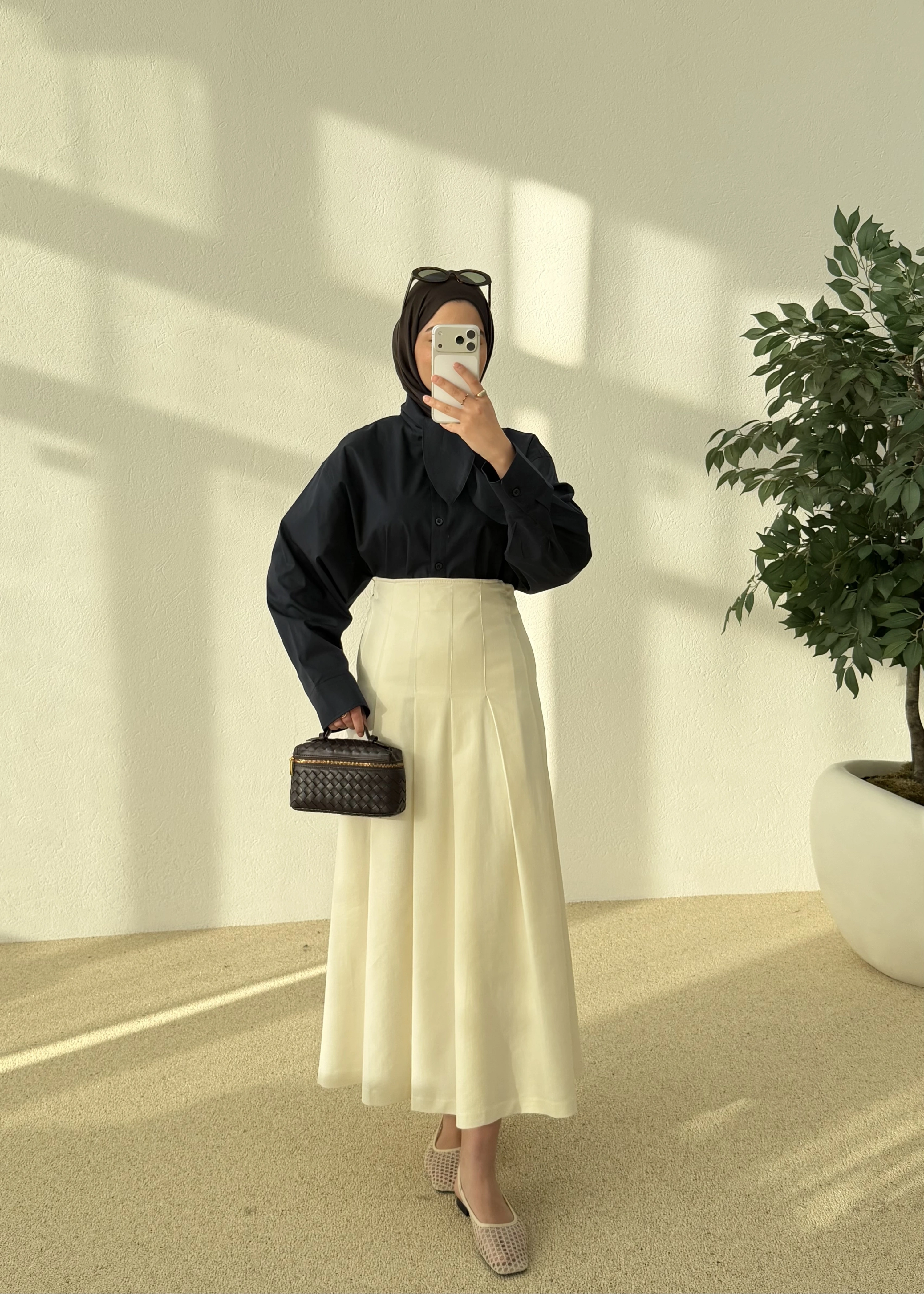 5407 FULAR YAKALI GÖMLEK LACİVERT