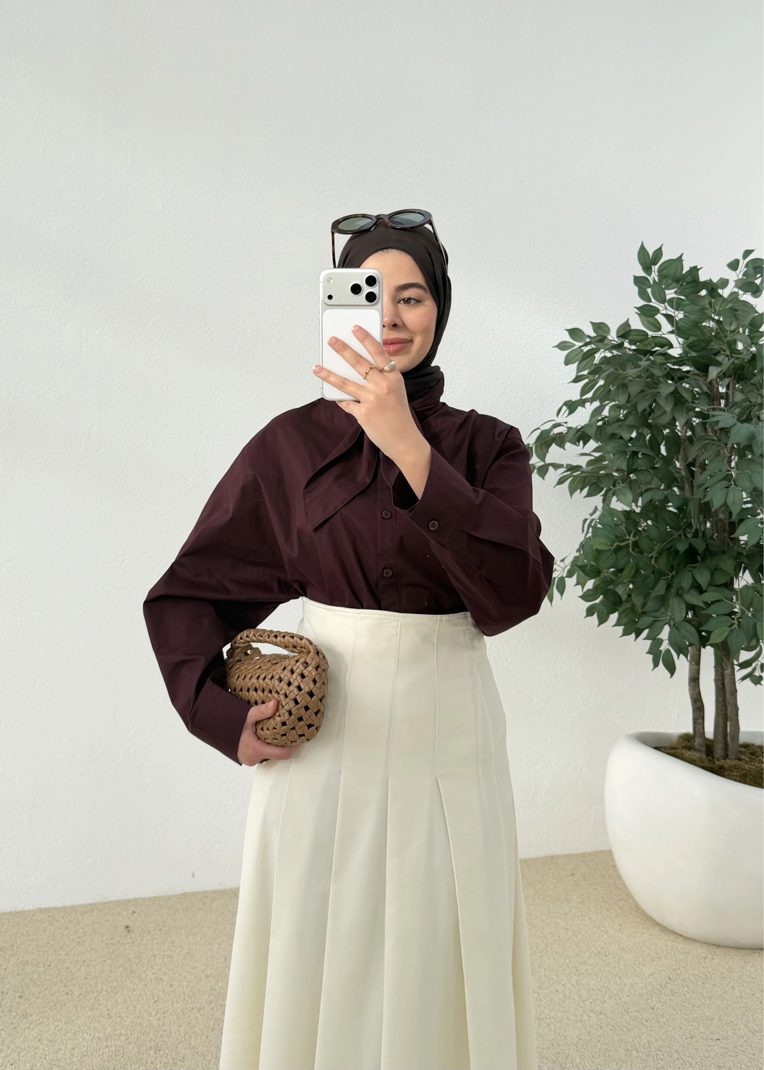 5407 FULAR YAKALI GÖMLEK MÜRDÜM