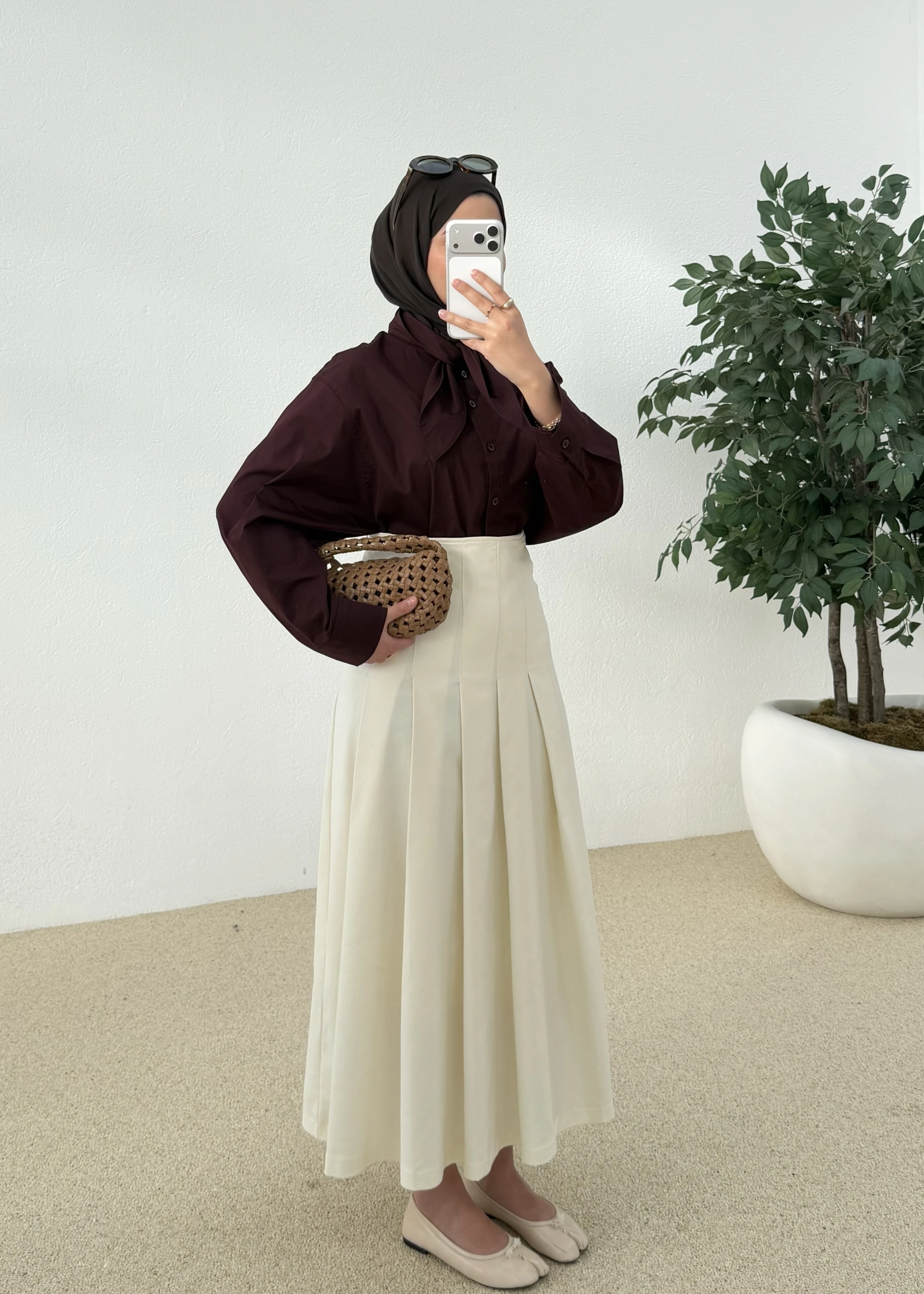 5407 FULAR YAKALI GÖMLEK MÜRDÜM