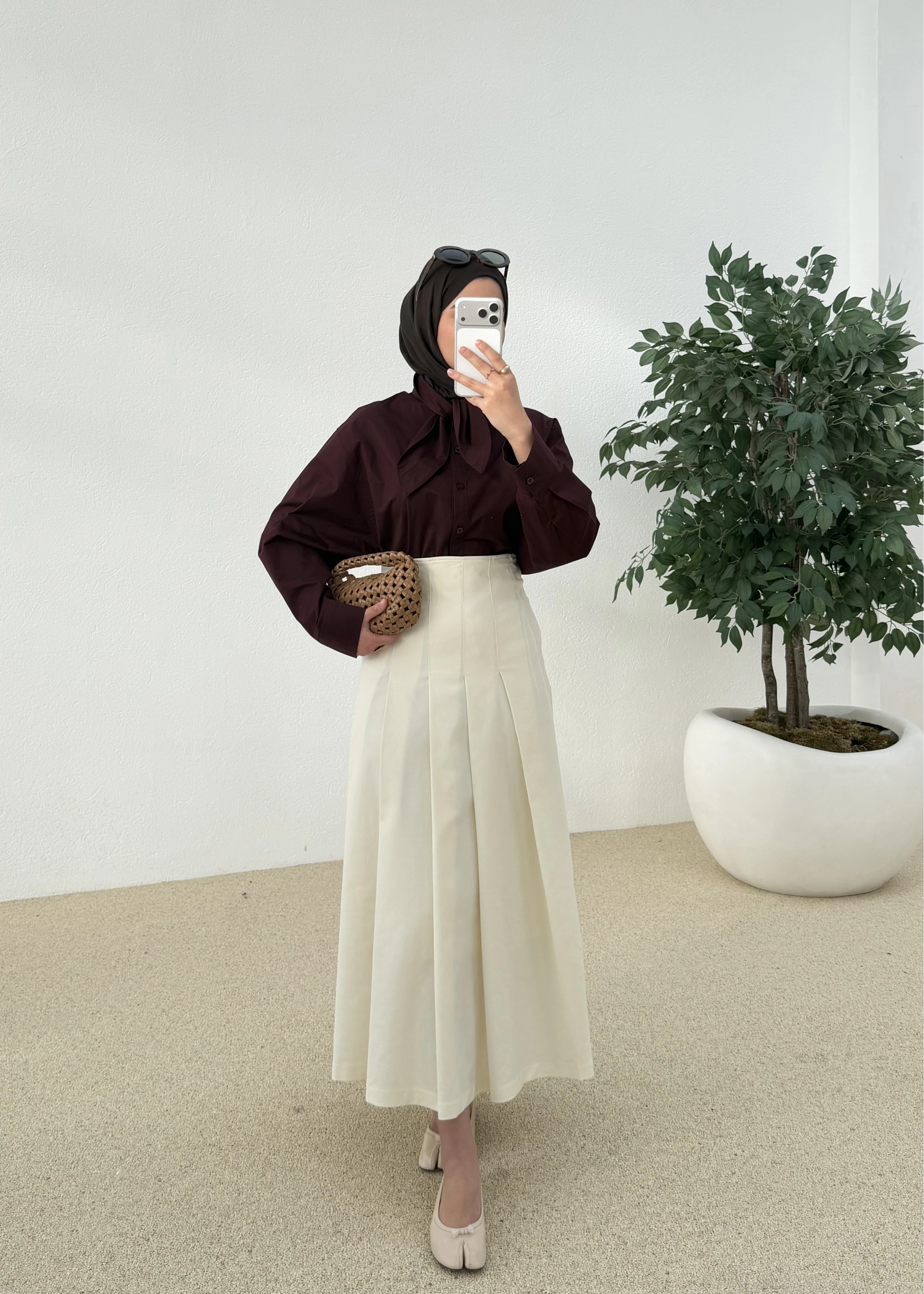 5407 FULAR YAKALI GÖMLEK MÜRDÜM