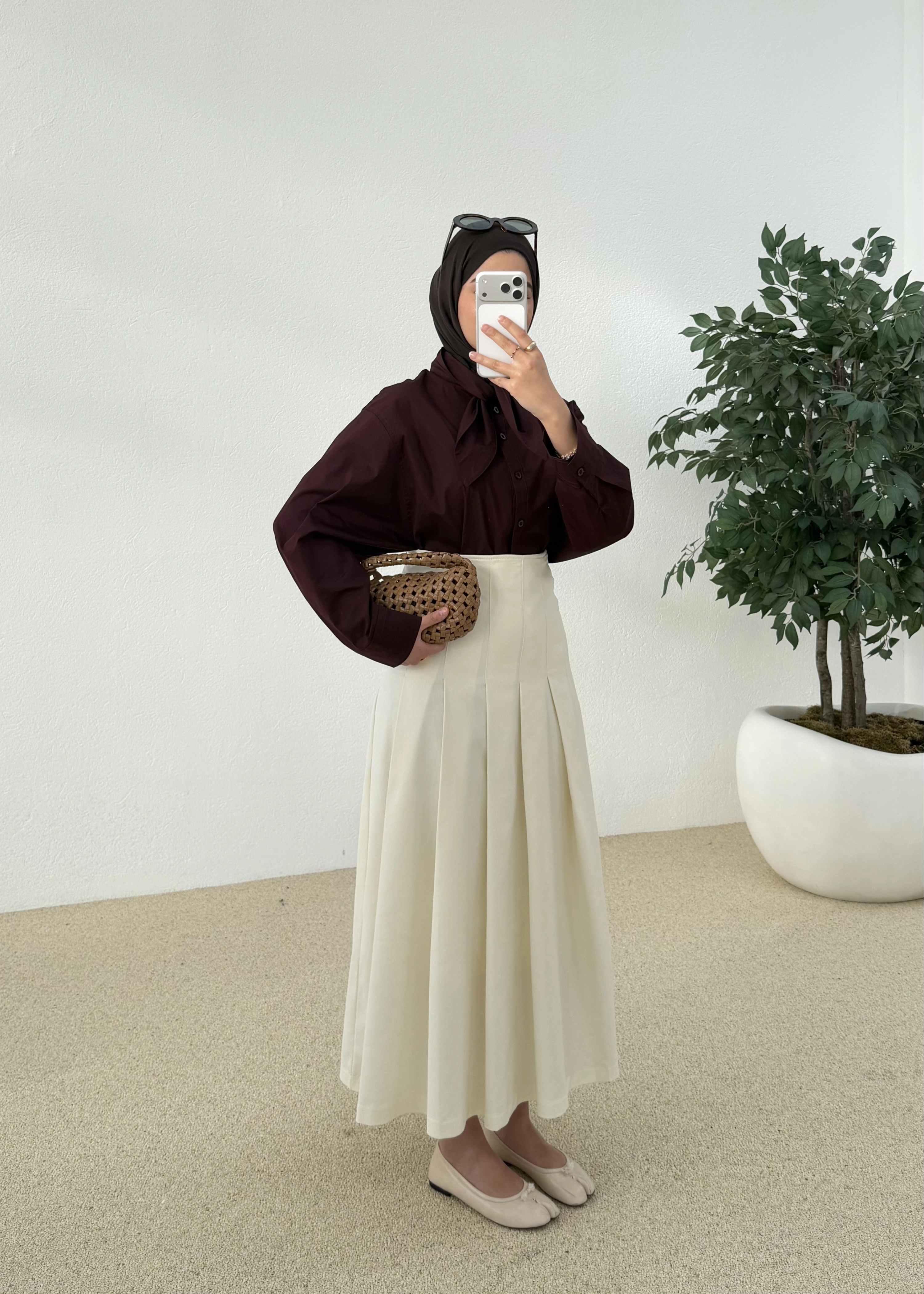 5407 FULAR YAKALI GÖMLEK MÜRDÜM