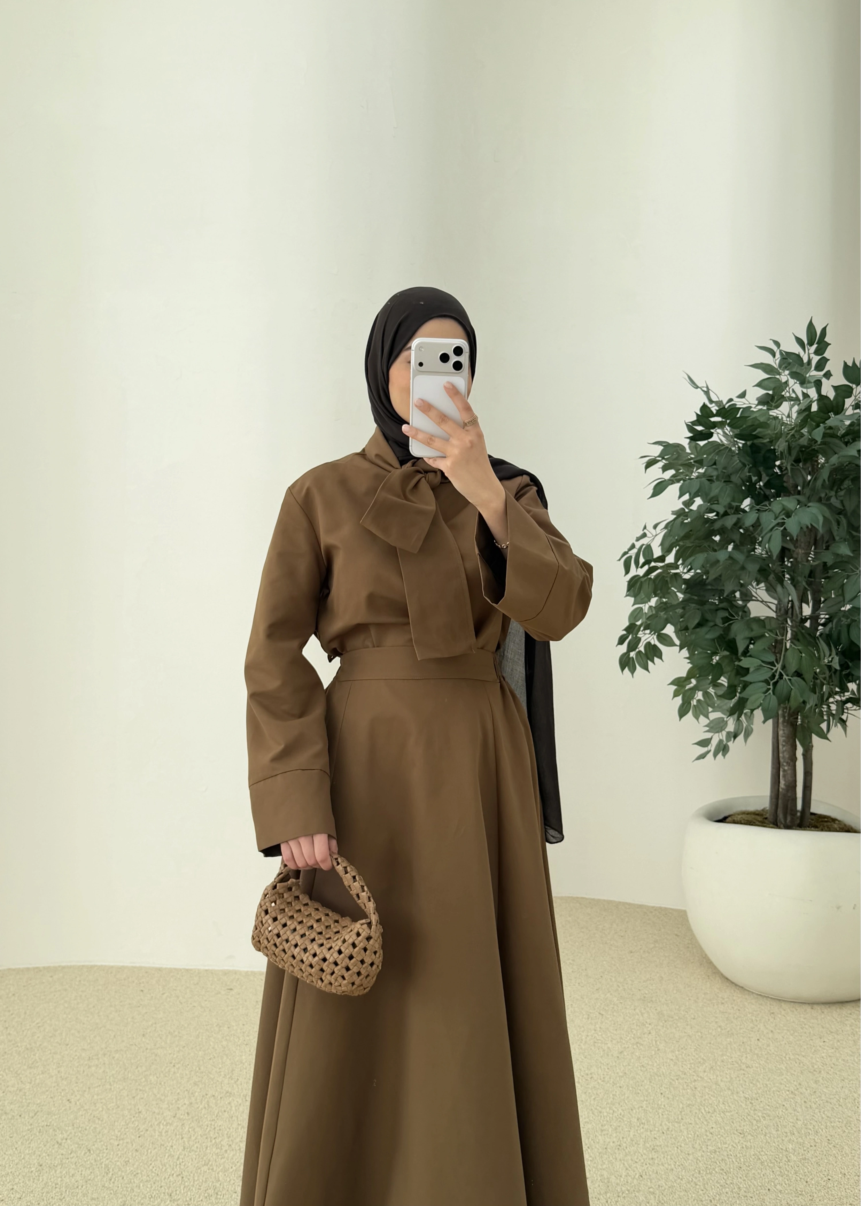 6005 Bel fiyonk etekli takım yağ yeşil