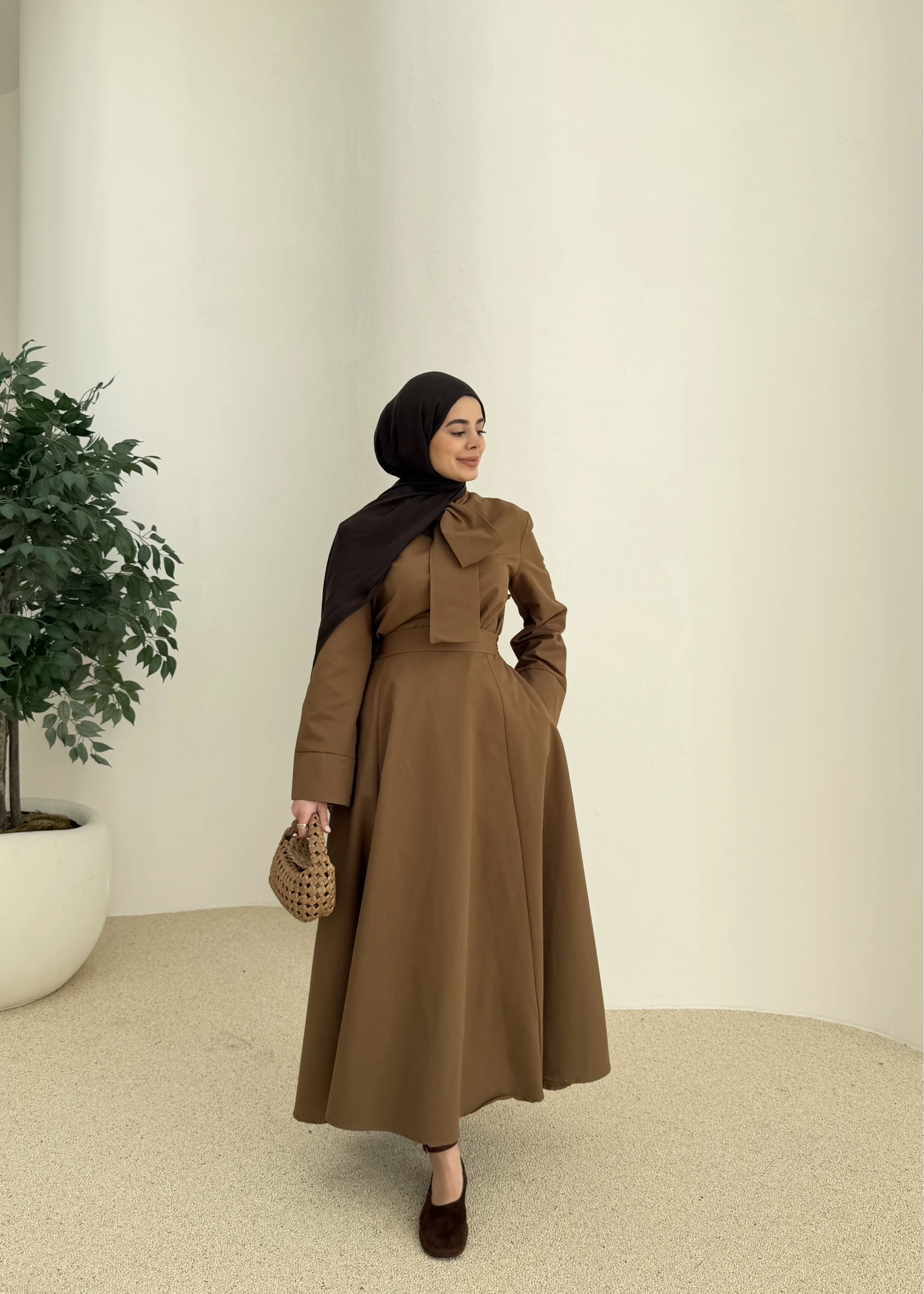 6005 Bel fiyonk etekli takım yağ yeşil