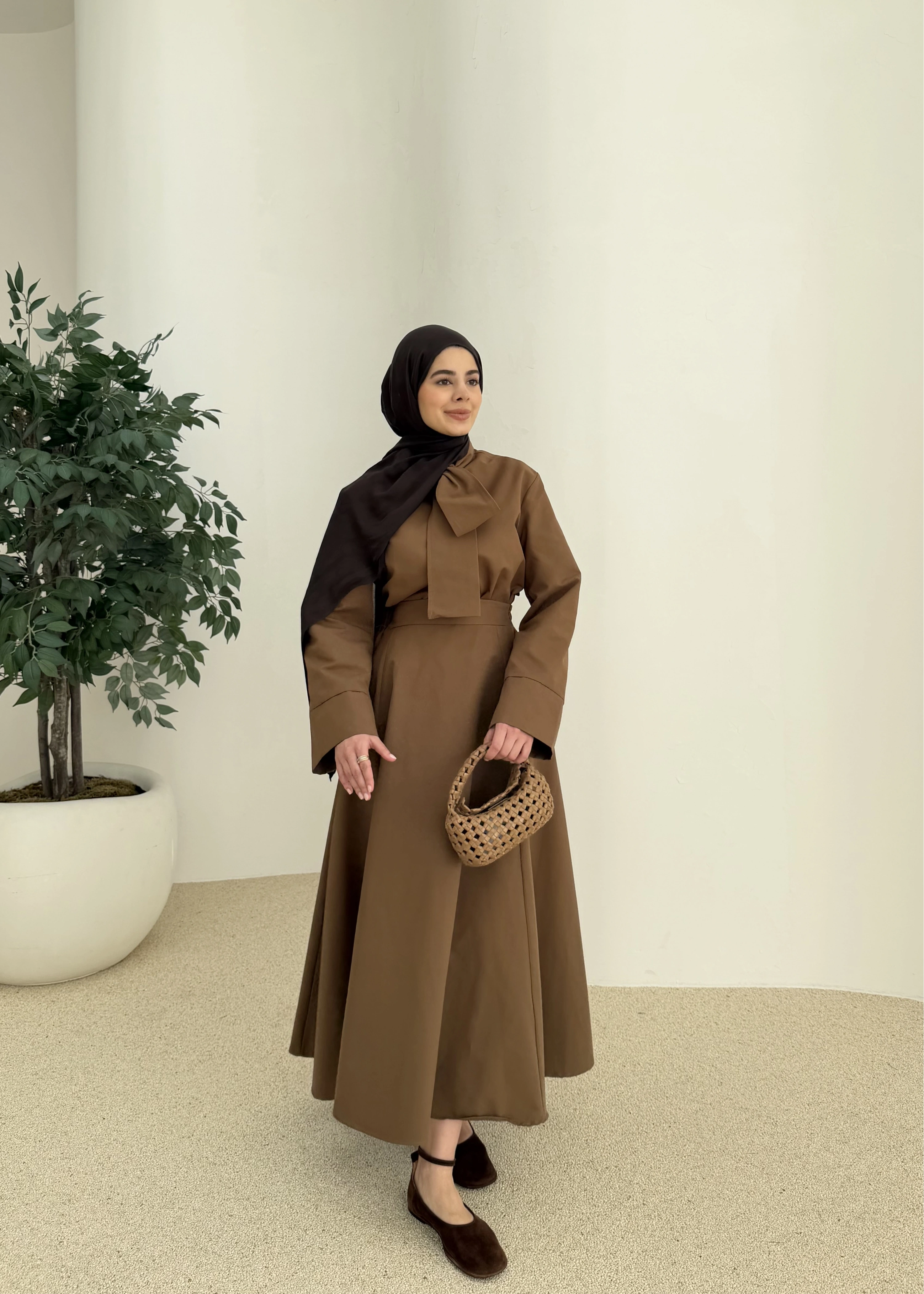 6005 Bel fiyonk etekli takım yağ yeşil